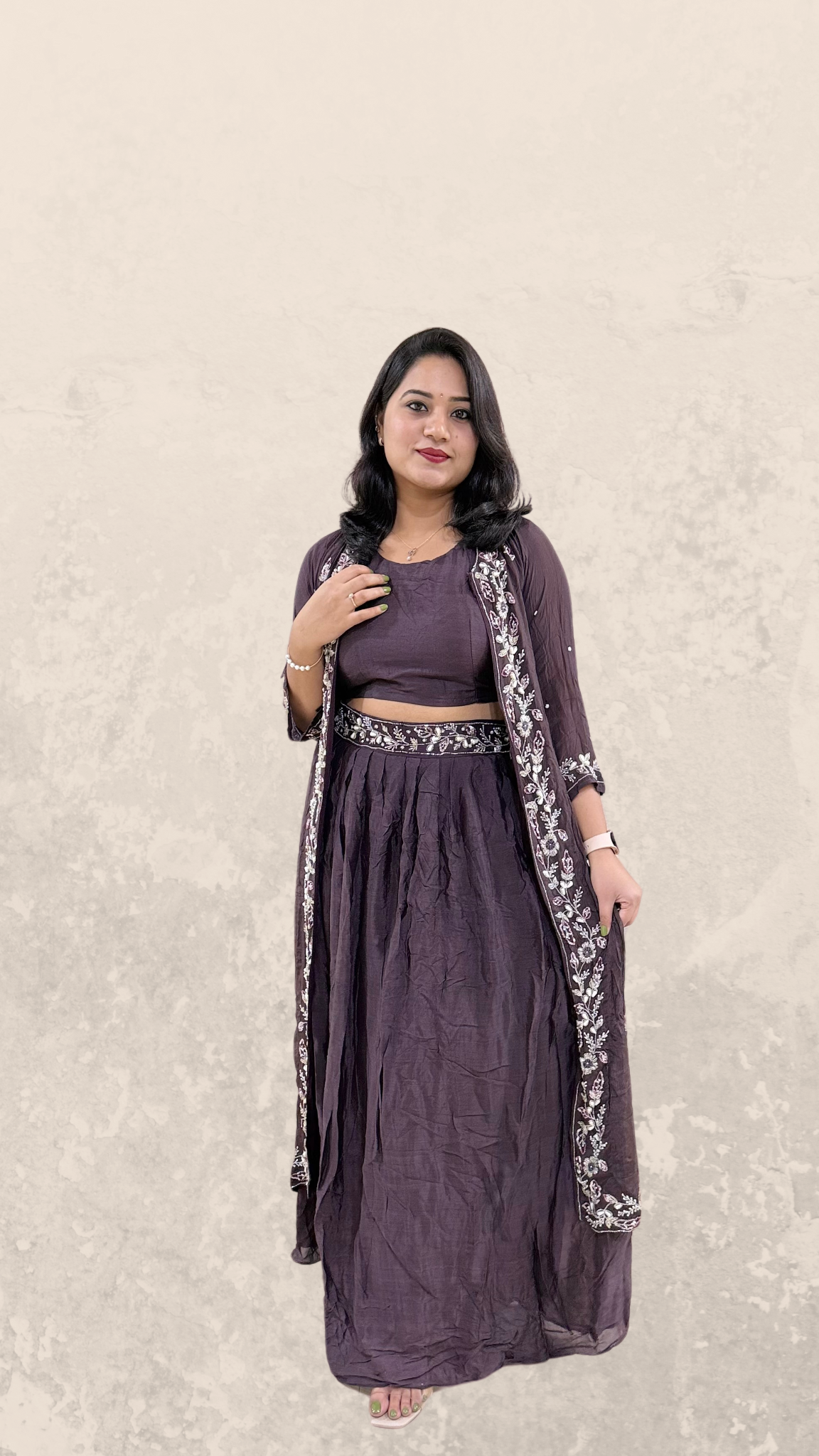 New Design: Skirt Choli with Heavy Jacket