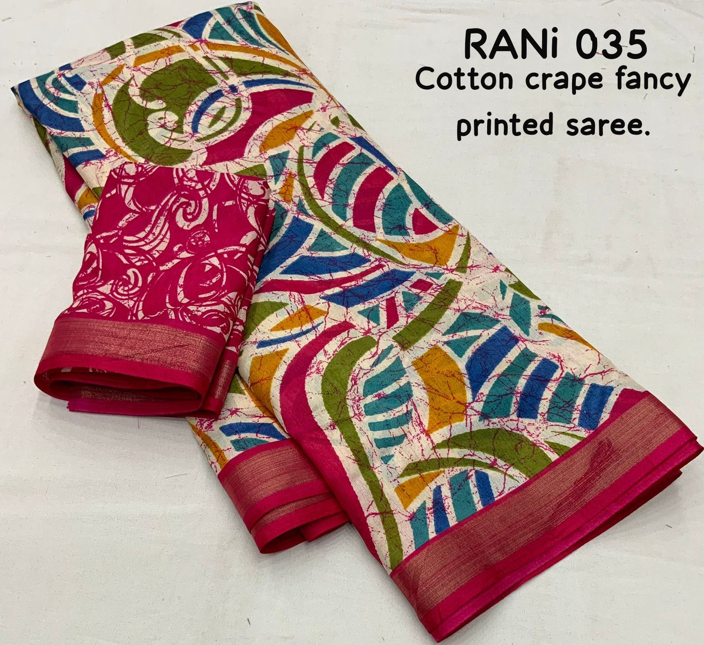 Cotton Crape Sarees