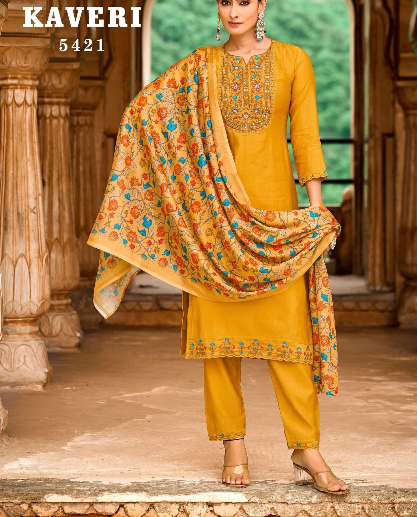 Kaveri by Rangoon Viscose embroidery