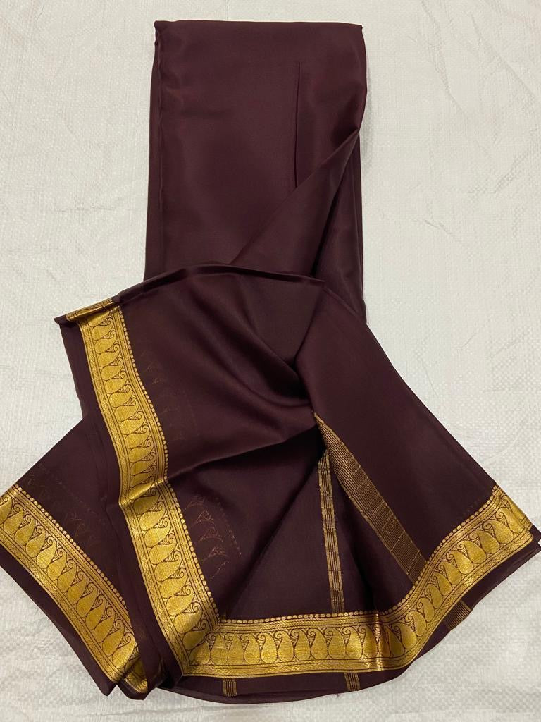 Lot 2 : Now Ready to Immediate Dispatch : Pure Crepe Mysore Silk Sarees - Silk Mark Certified