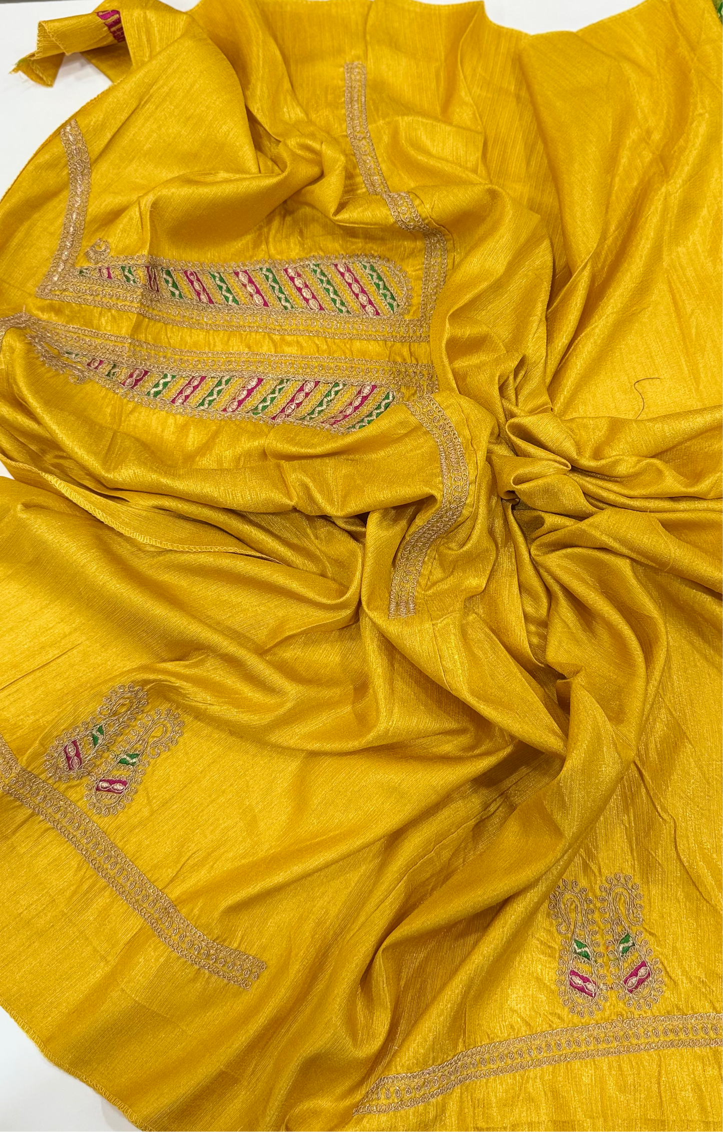 soft brasso printed saree with tassel pallu and embroidery blouse – festive partywear for women