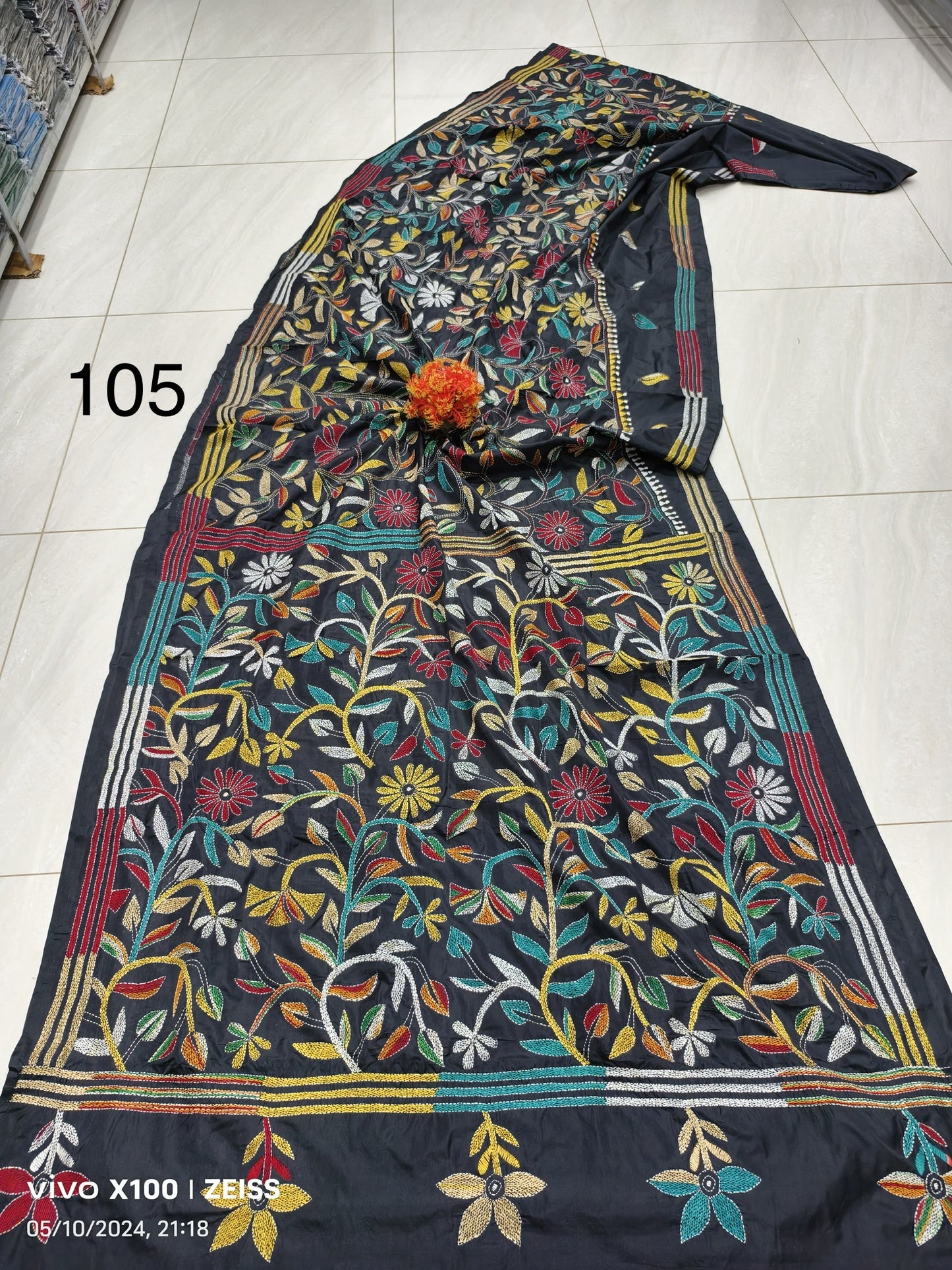 Elegance Redefined: The Blended Bangalore Silk Kathastitch Saree**
