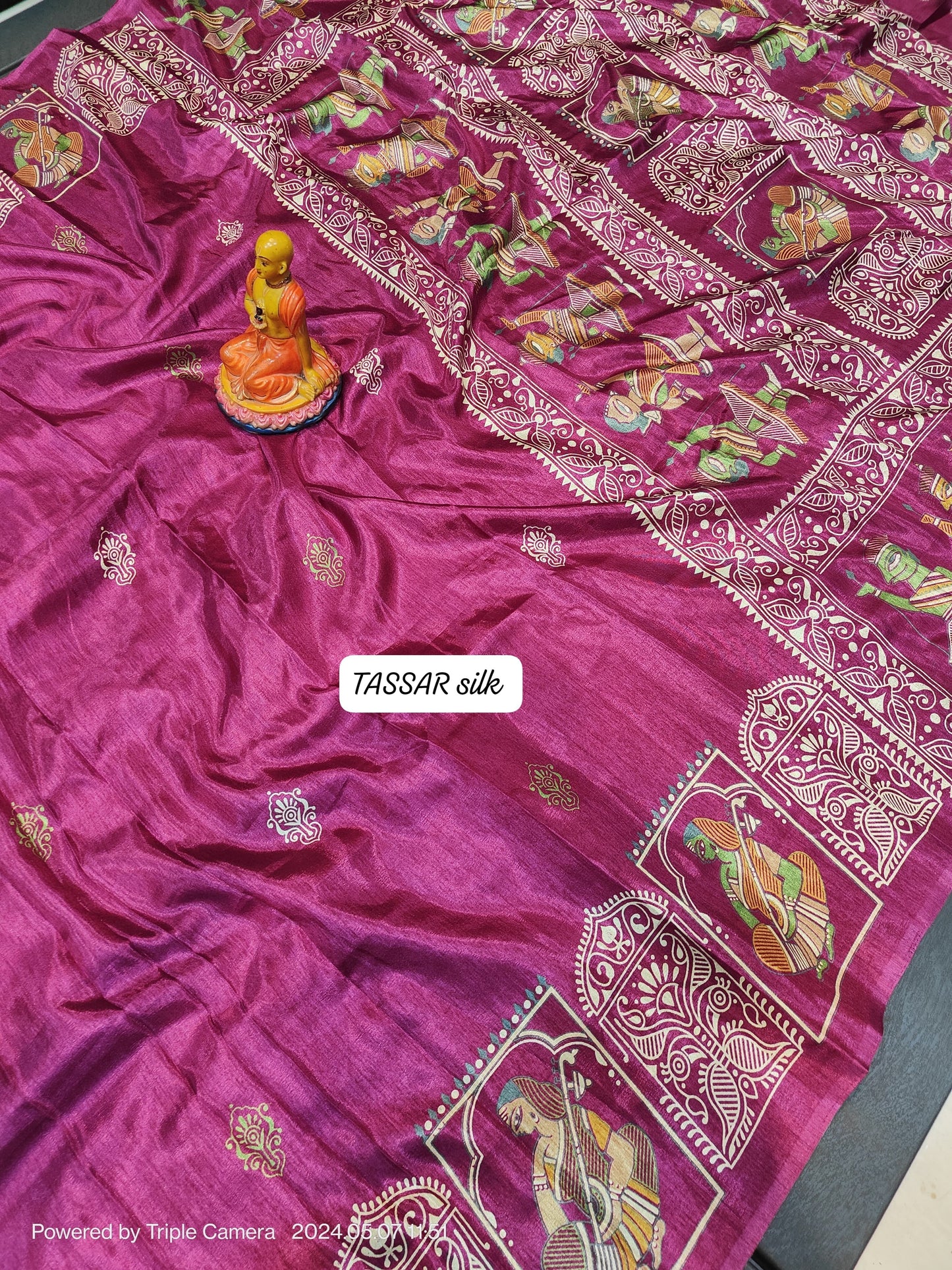 Elegance Redefined: Semi Tussar Silk Saree with Blouse Piece - Only INR 999