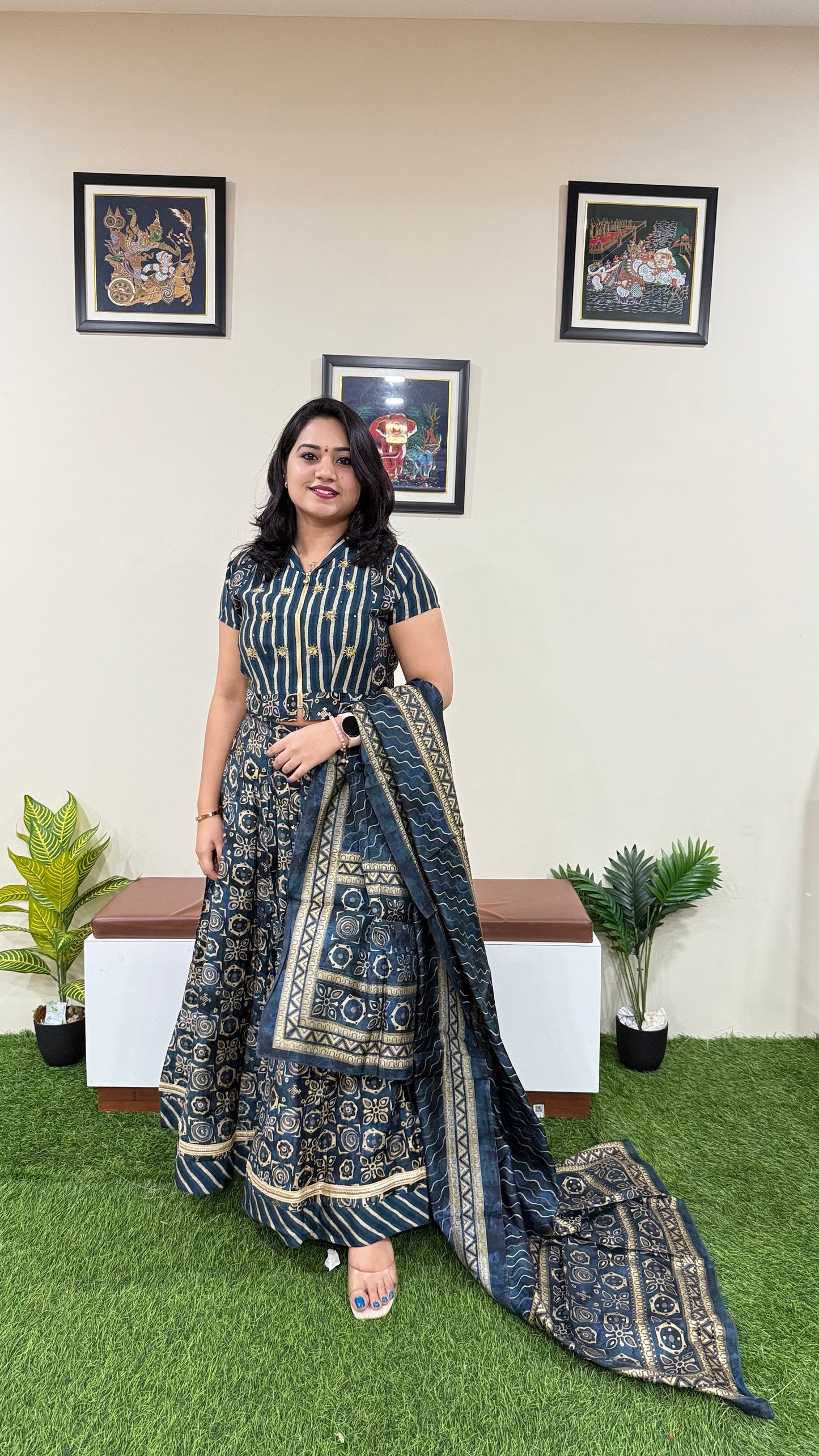 Elevate Your Festive Look for Just ₹1999 - Muslin Top, Skirt Dupatta