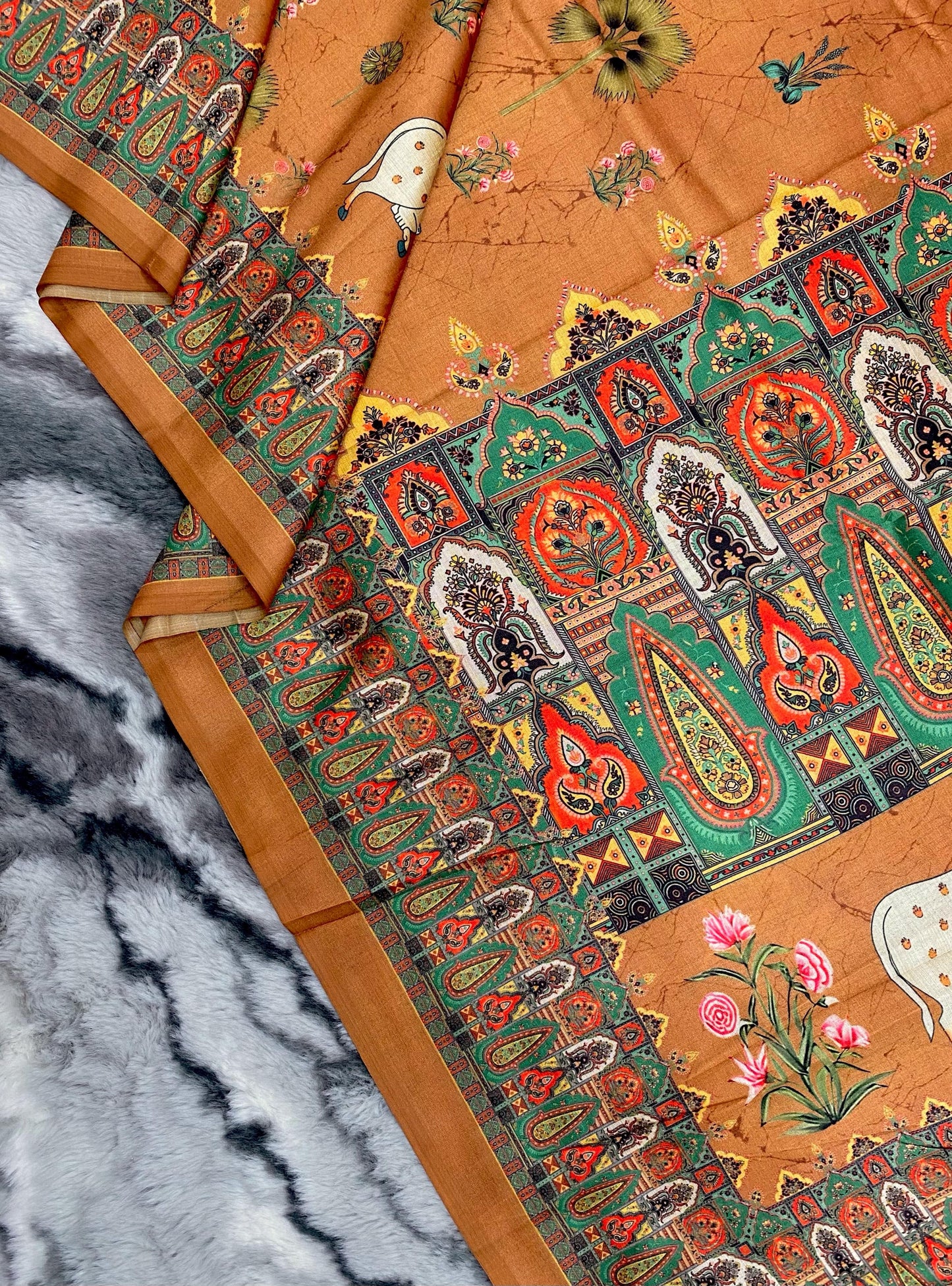 Elegance Redefined: Pichwai Silk Sarees with Tassel Accents