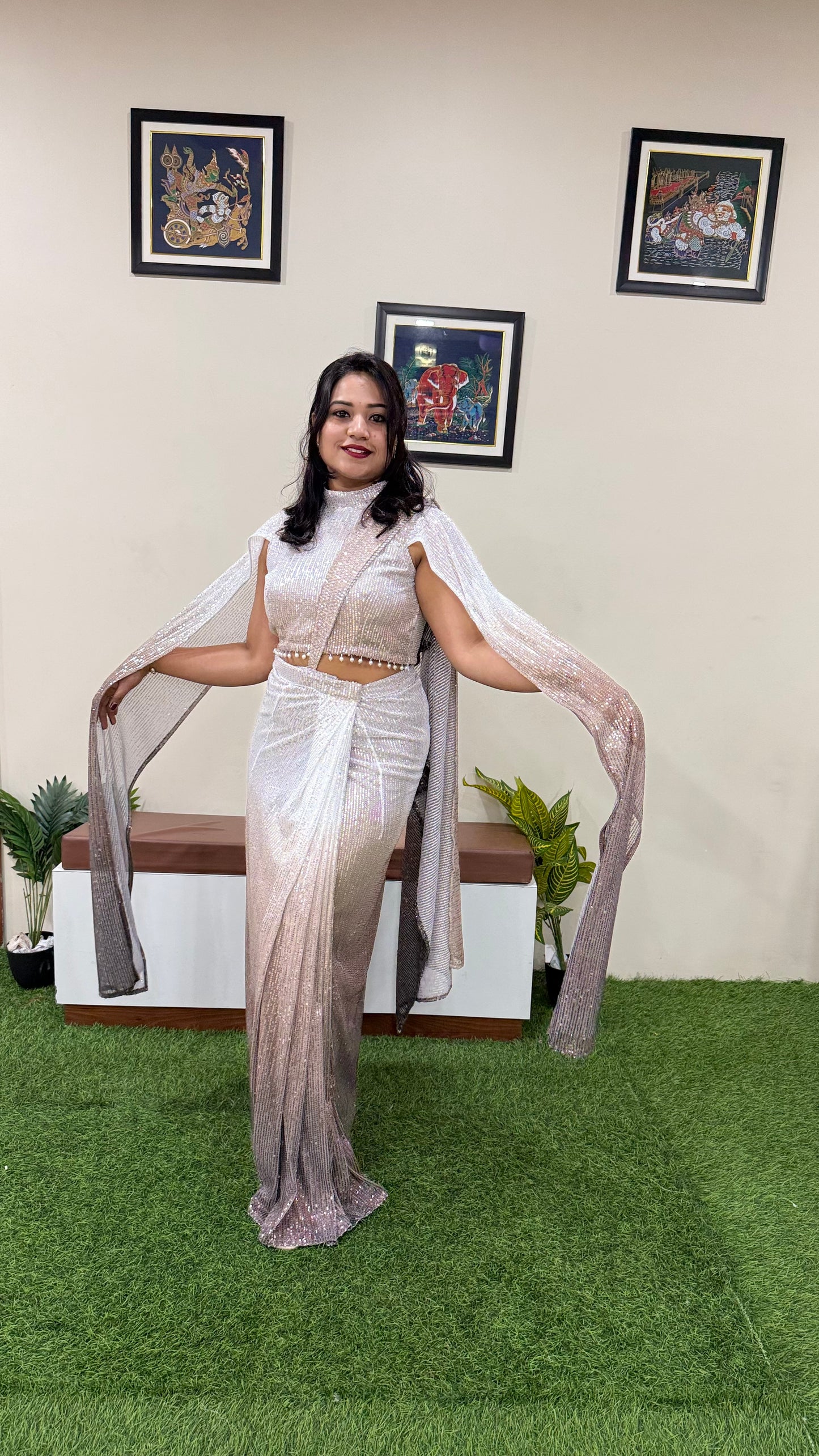 Wedding launch Lehenga Saree