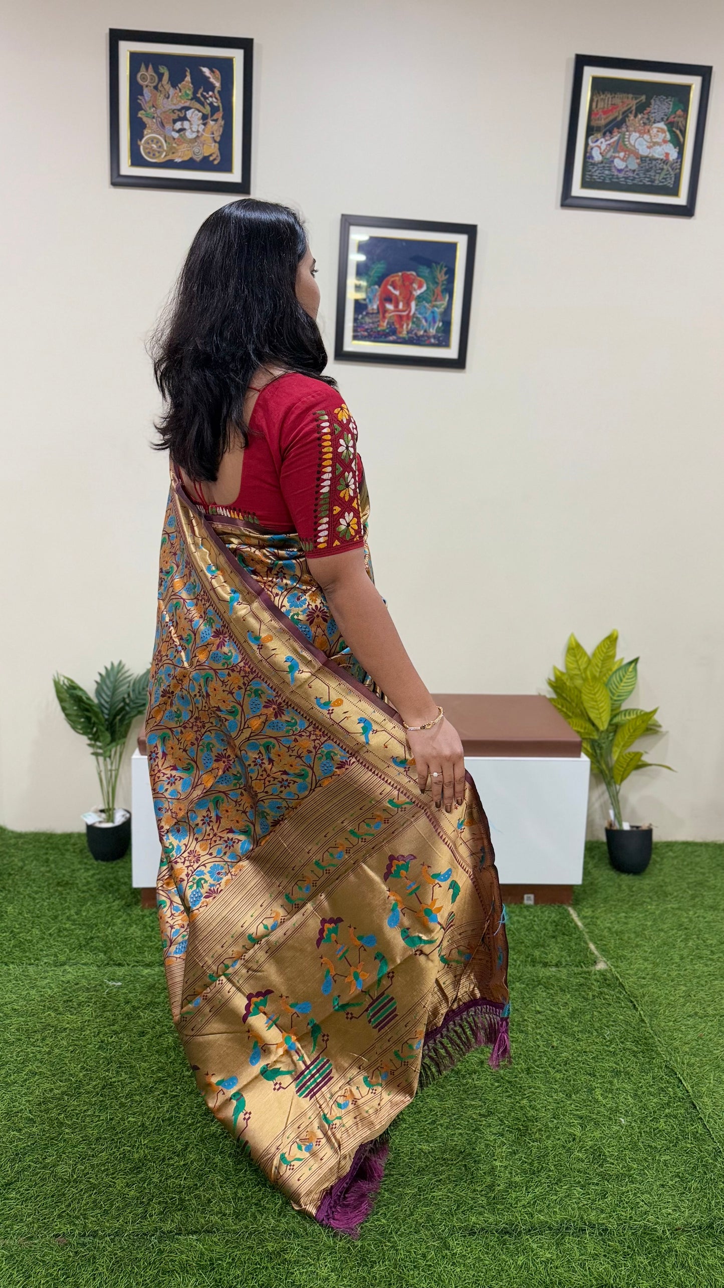 Banarasi Paithani Silk Code : 213