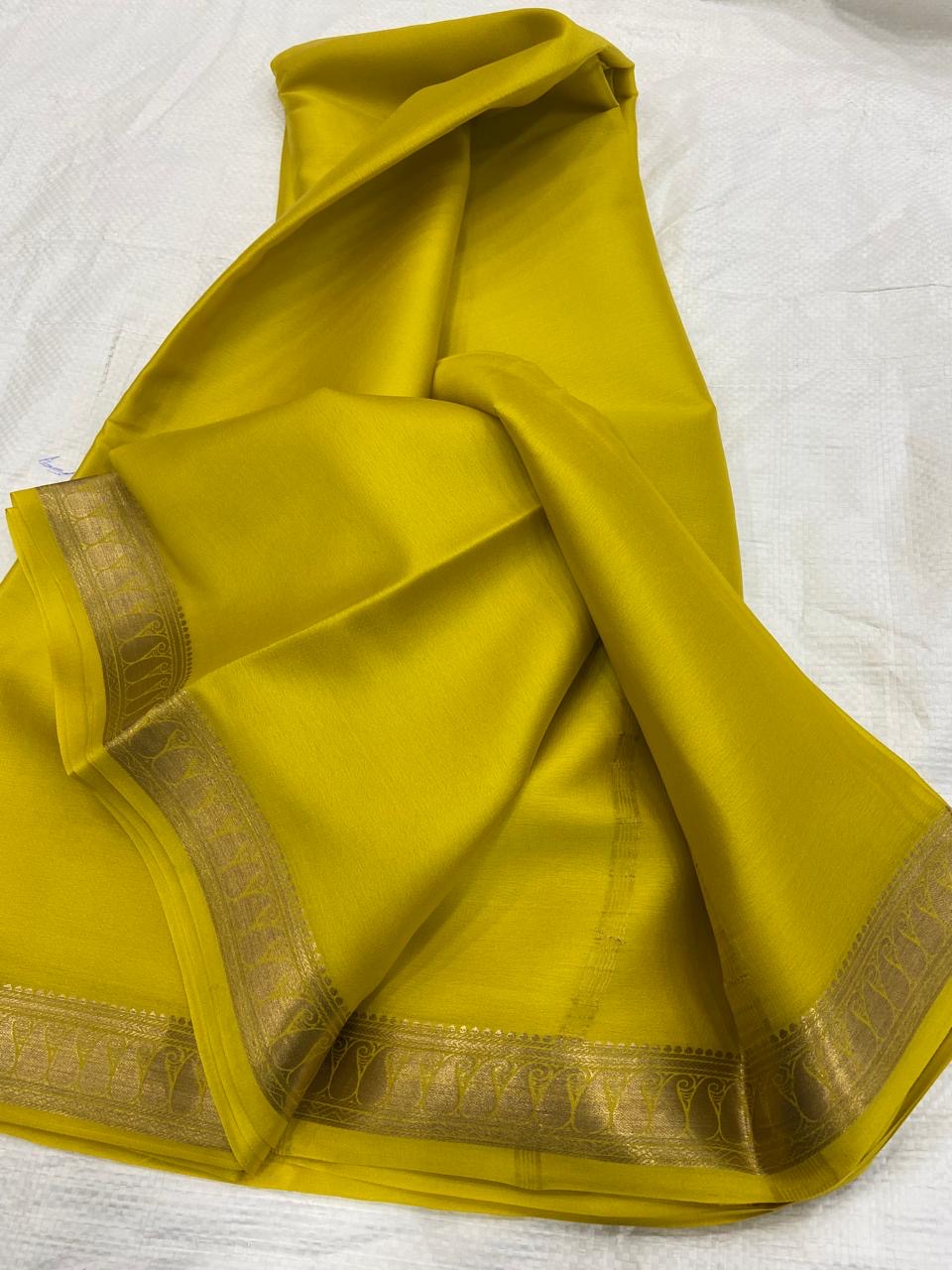 Lot 2 : Now Ready to Immediate Dispatch : Pure Crepe Mysore Silk Sarees - Silk Mark Certified