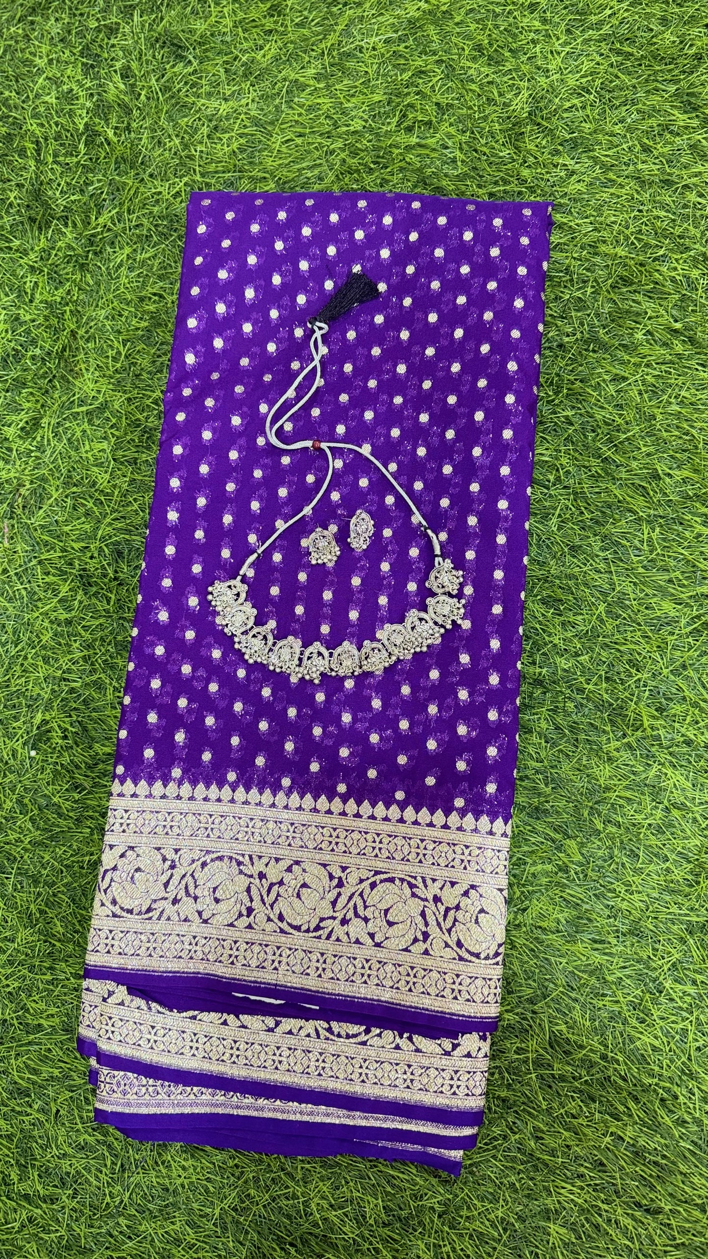 Banarasi Semi Khaddi Katan Georgette Soft Silk Saree