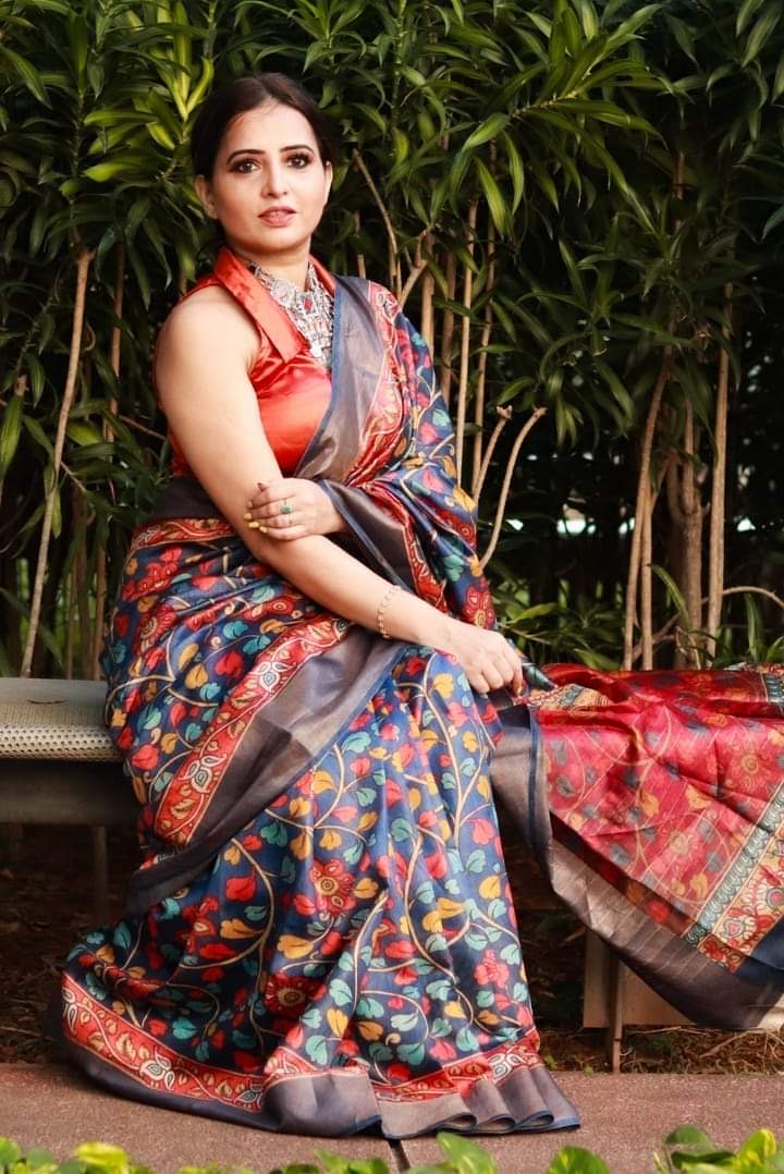 Timeless Elegance with Our Pure Tassar Munga Kalamkari - 25% Flat off