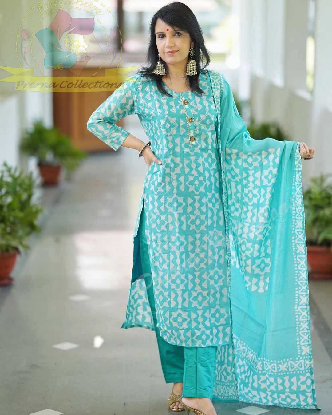 Deal of the Day – a stunning Classic Chanderi Batik 3-piece set