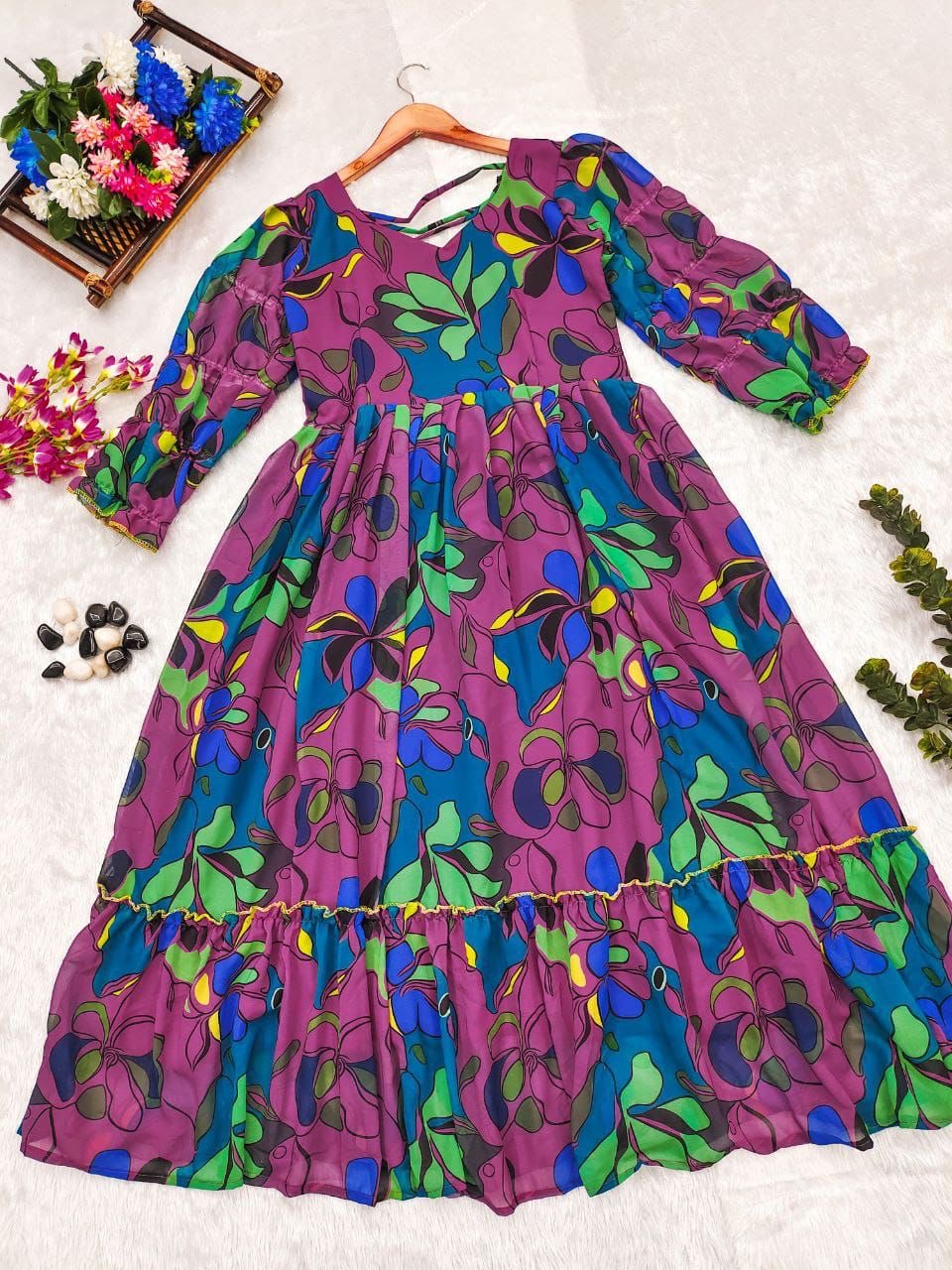 Floral Georgette Maxis on Sale