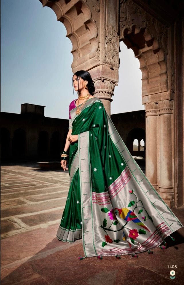 Organza Tissue Silk Saree with Embroidery or Swarovski Work and Designer Blouse – Festive and Wedding Wear for Women