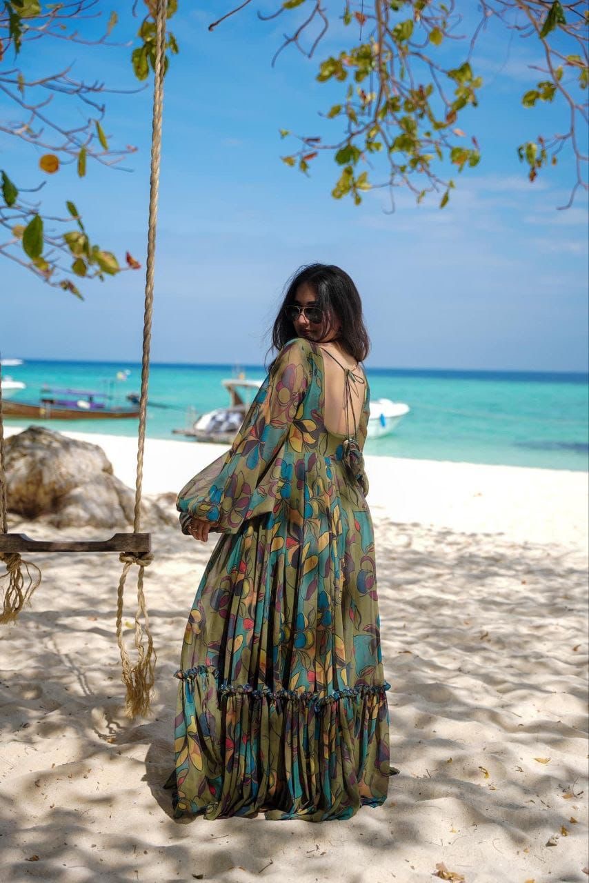 Floral Georgette Maxis on Sale