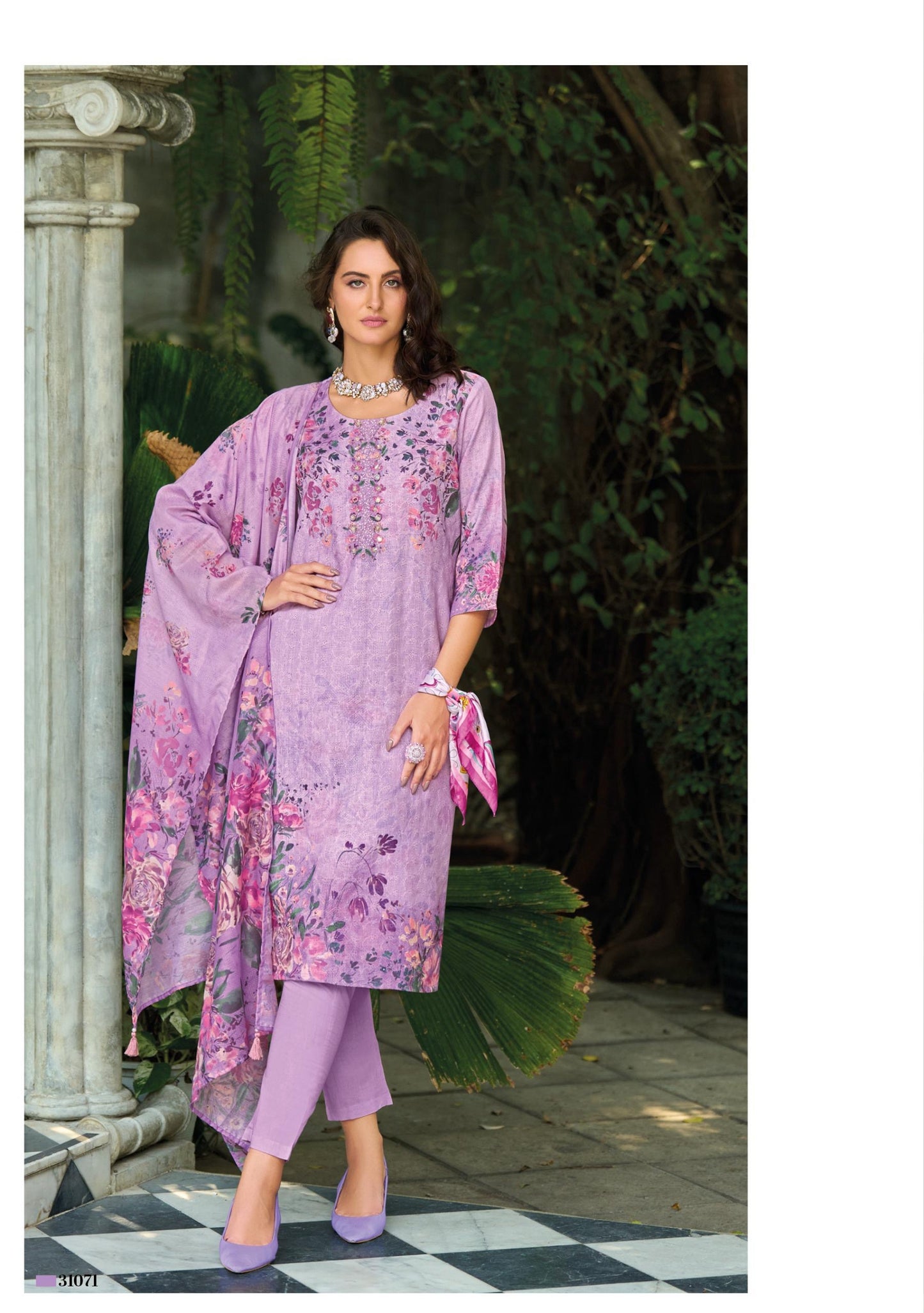 Premium Kurta Pant & Dupatta Set Summer Pastels