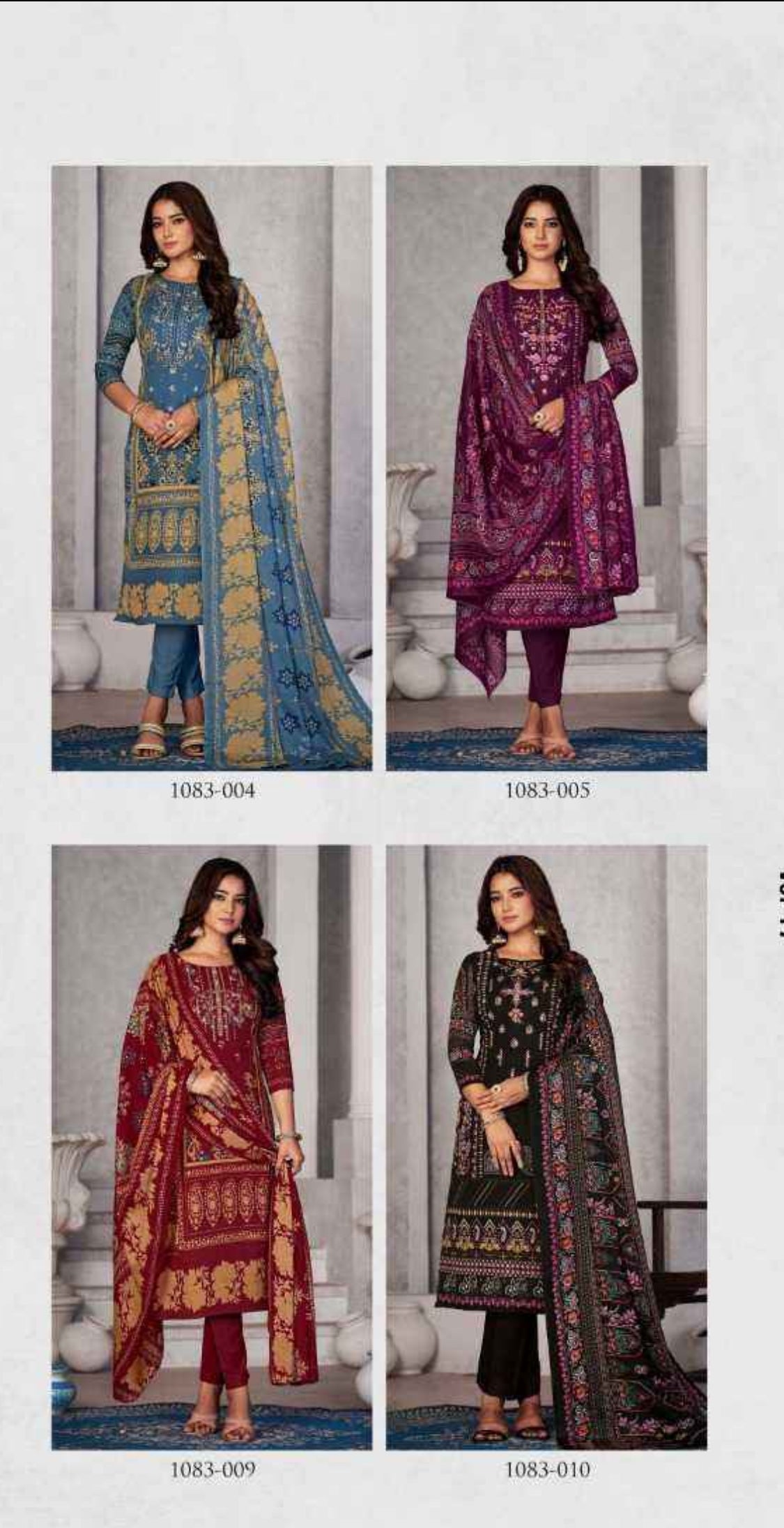 Soft Cotton Dress Material with Embroidery and Swarovski Work