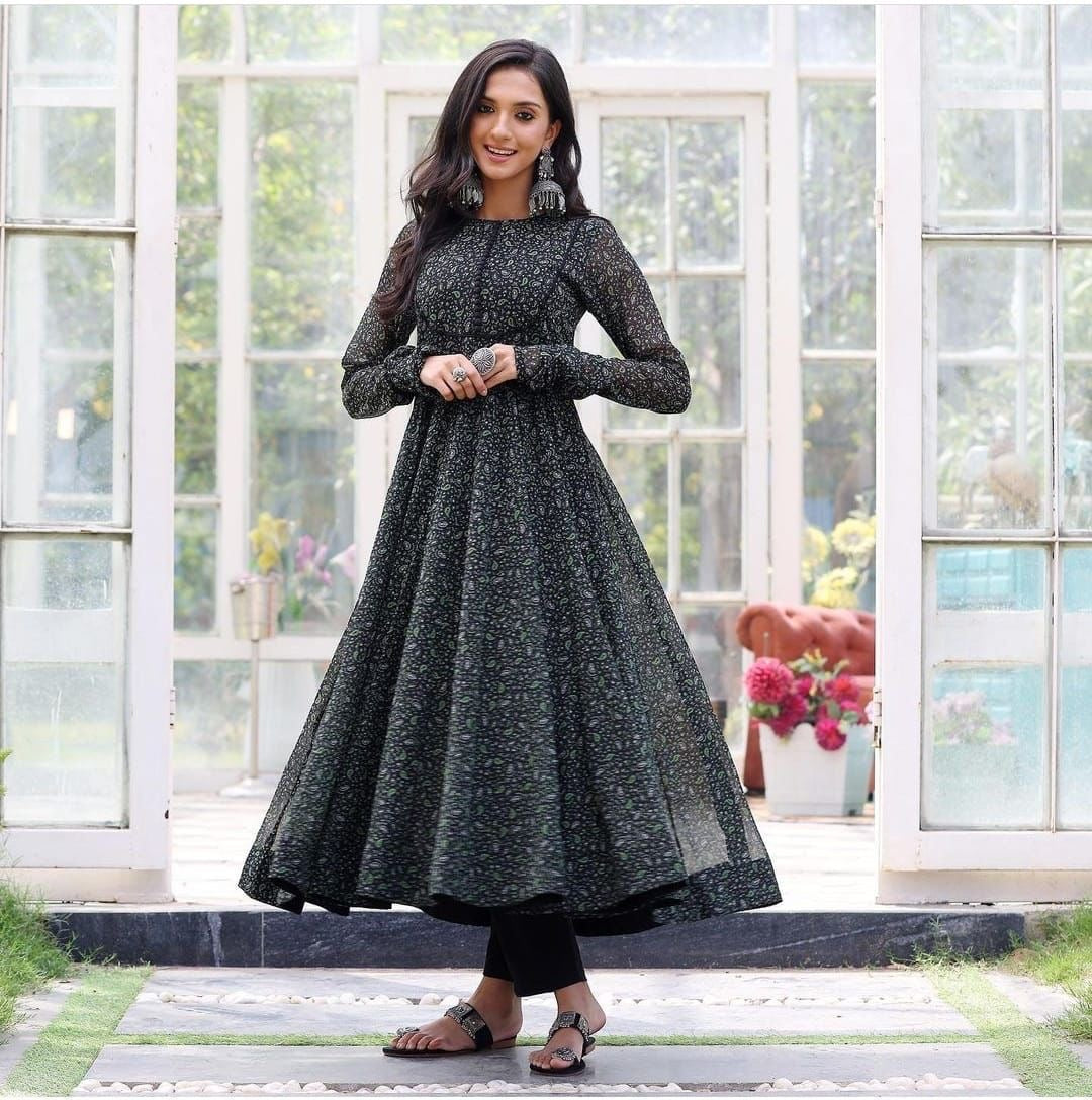 Anarkali Georgette Gown