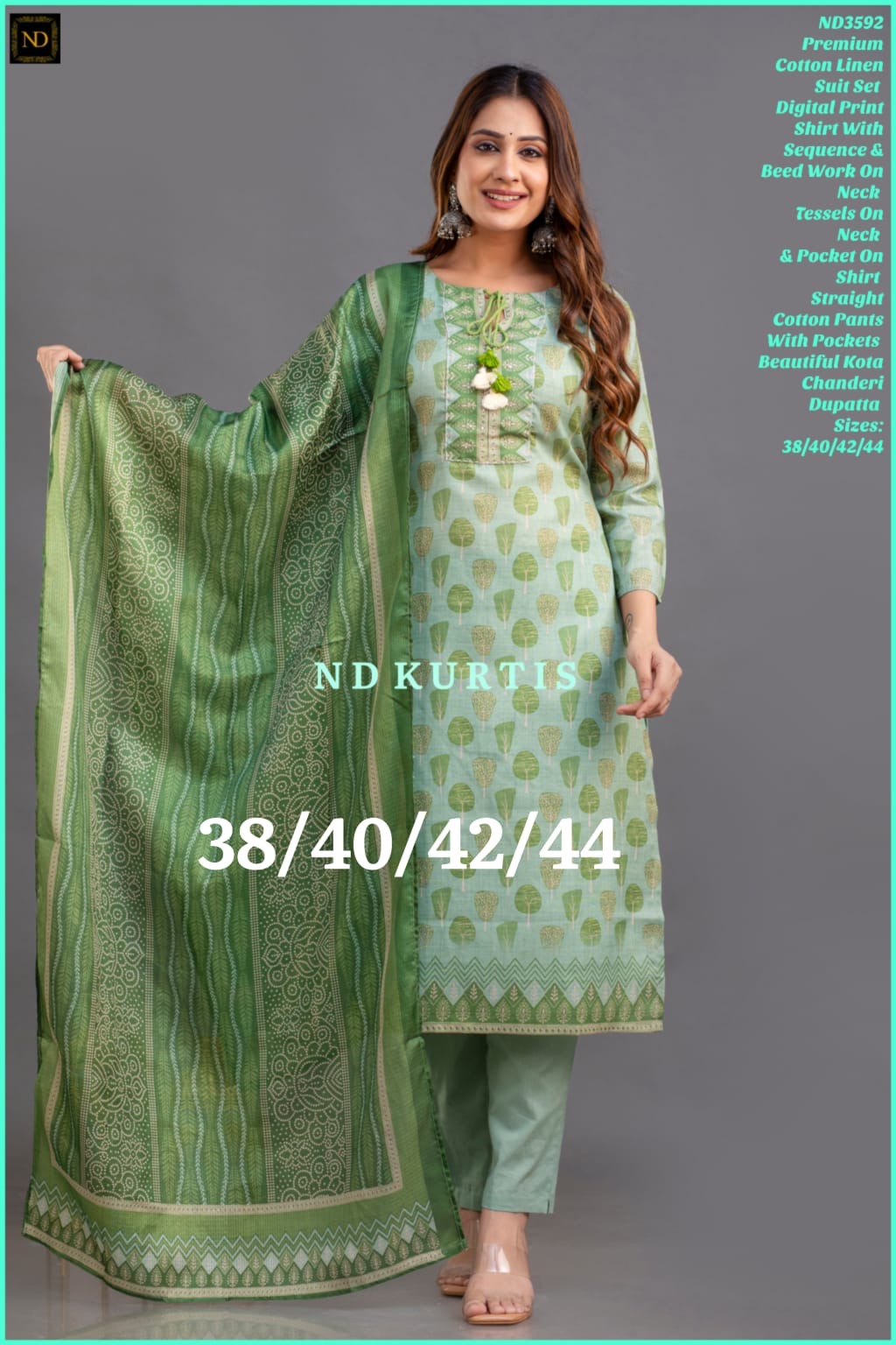 Premium Cotton Linen Suit Set