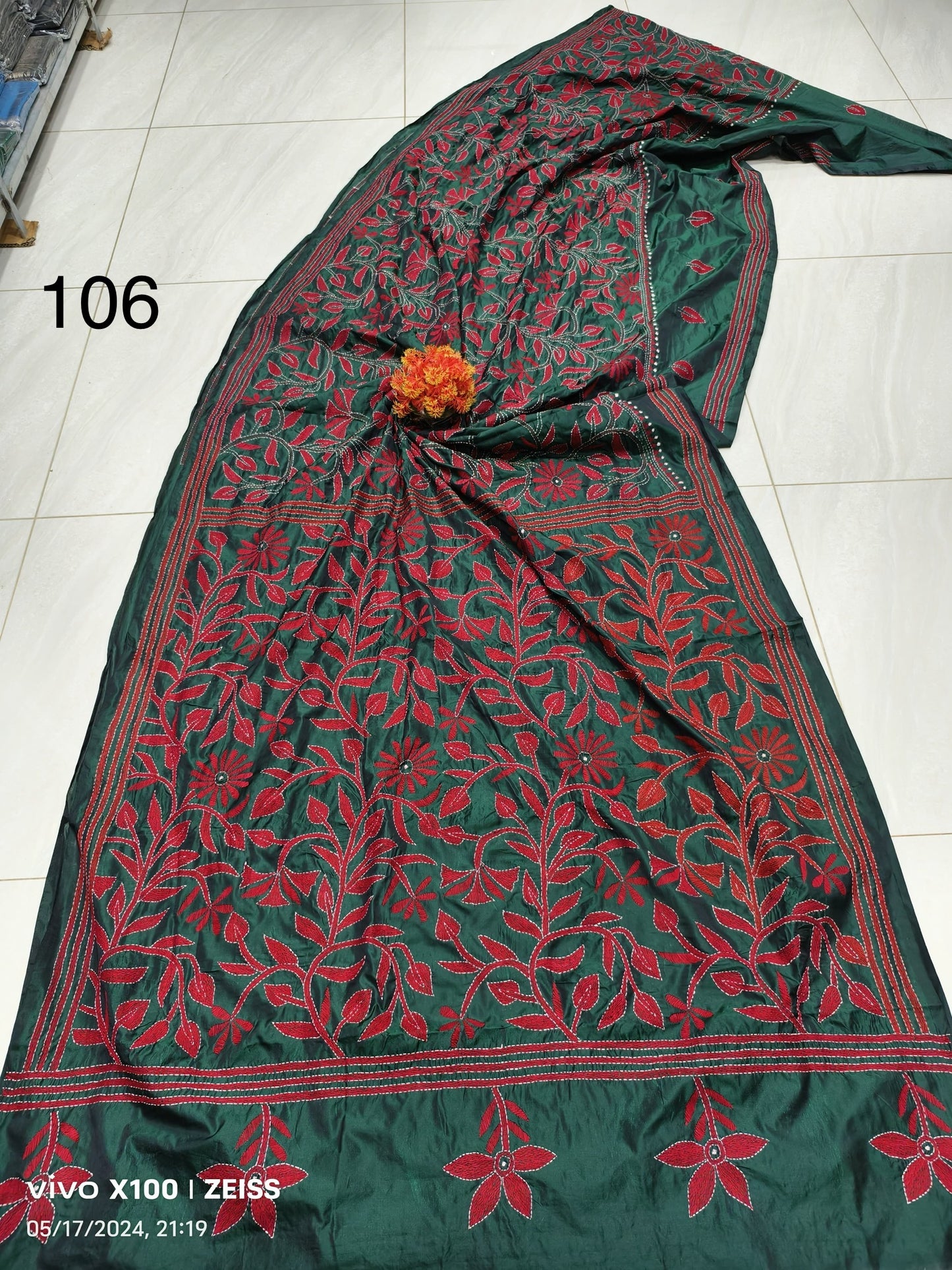 Elegance Redefined: The Blended Bangalore Silk Kathastitch Saree**