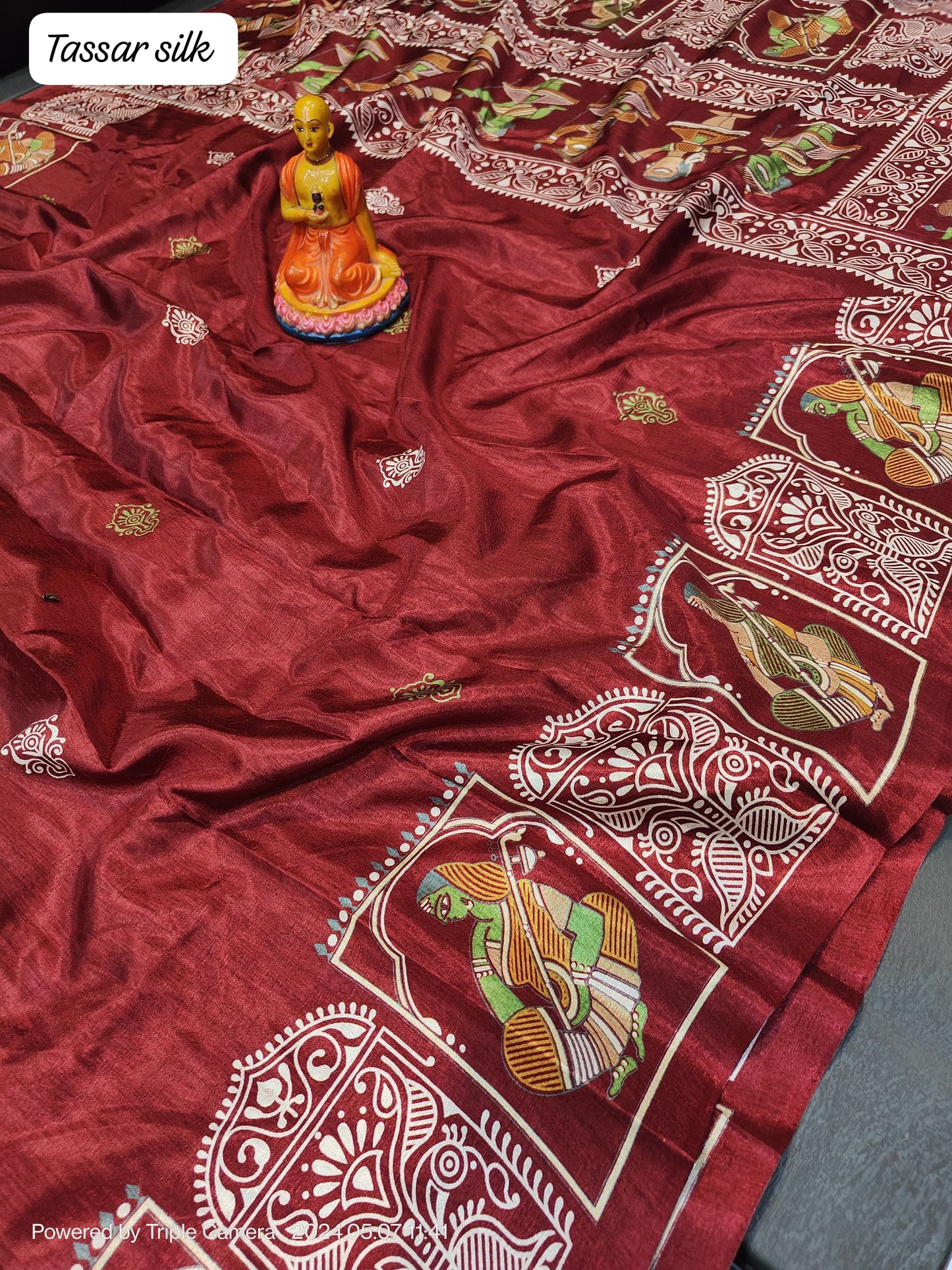 Elegance Redefined: Semi Tussar Silk Saree with Blouse Piece - Only INR 999