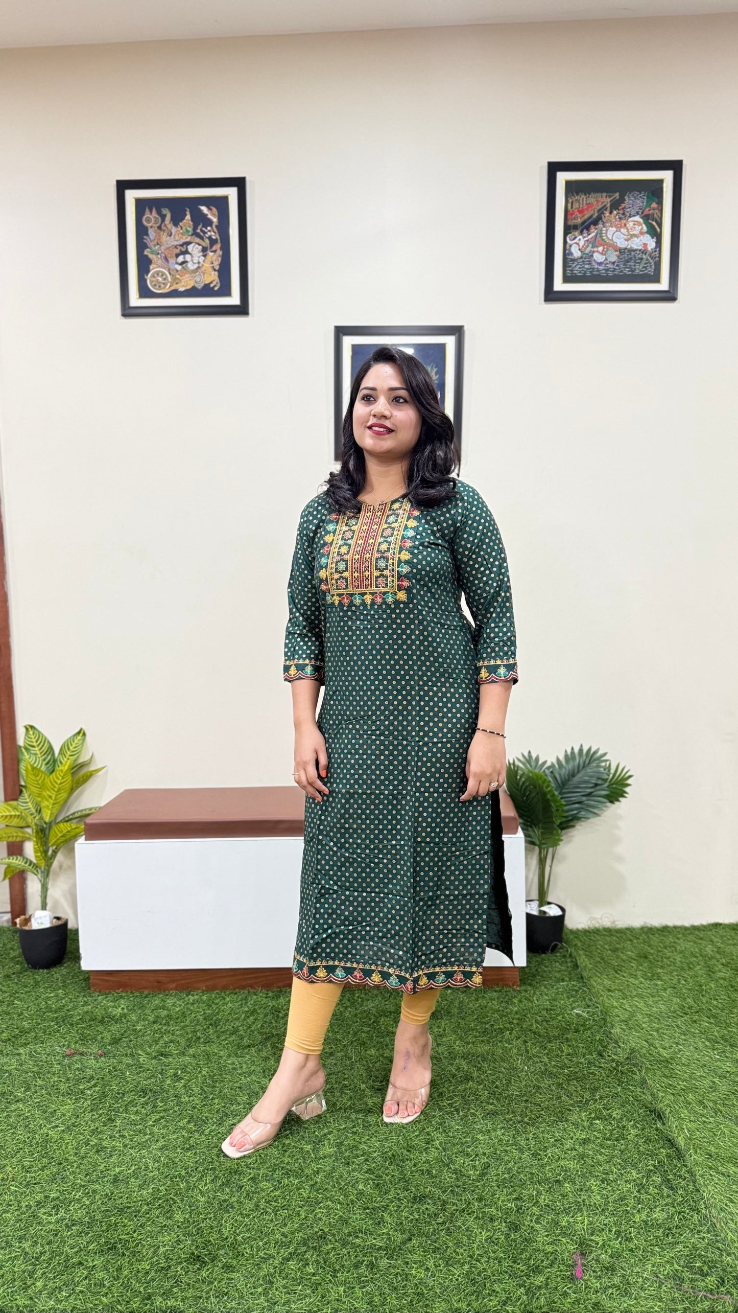Solid Premium Designer Kurtis