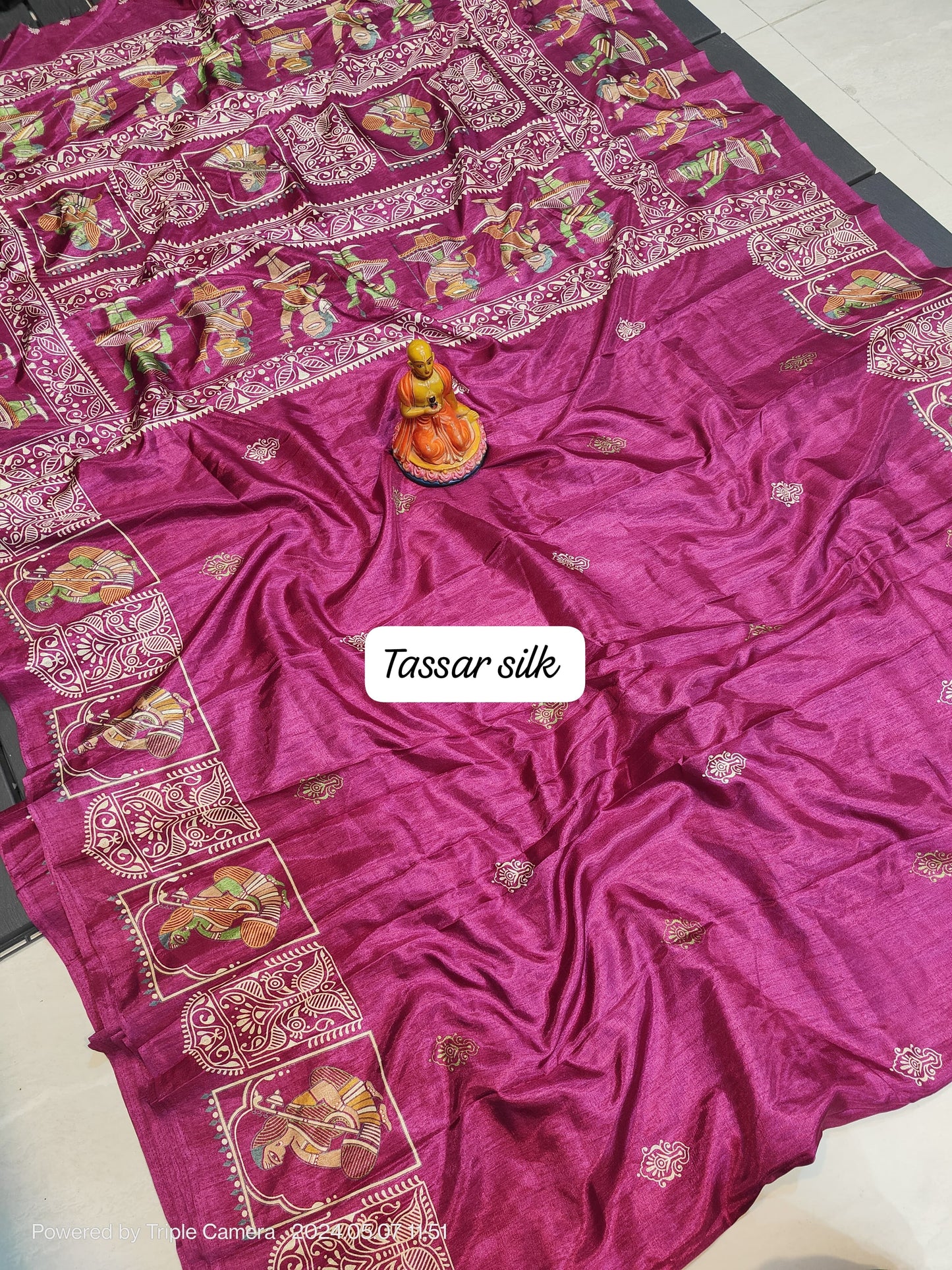 Elegance Redefined: Semi Tussar Silk Saree with Blouse Piece - Only INR 999