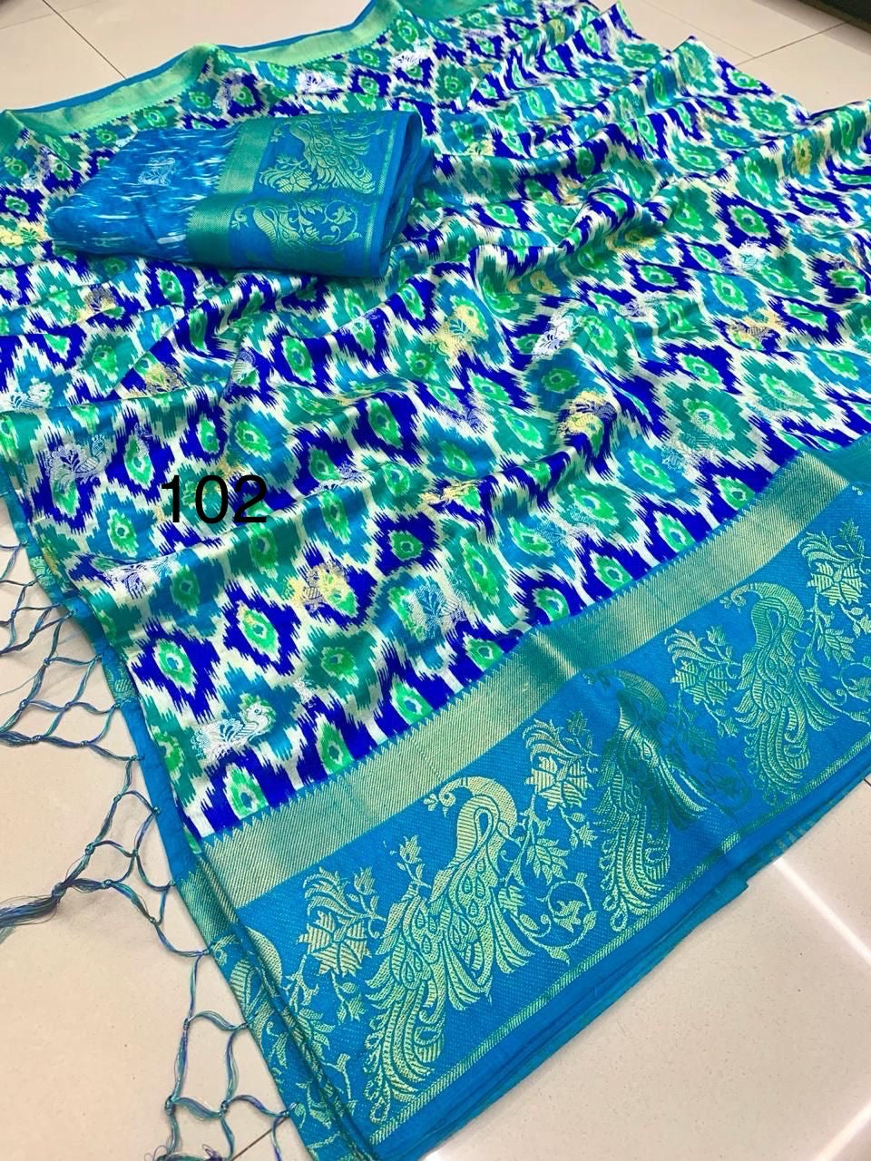 Raw Silk Jacquard Sarees