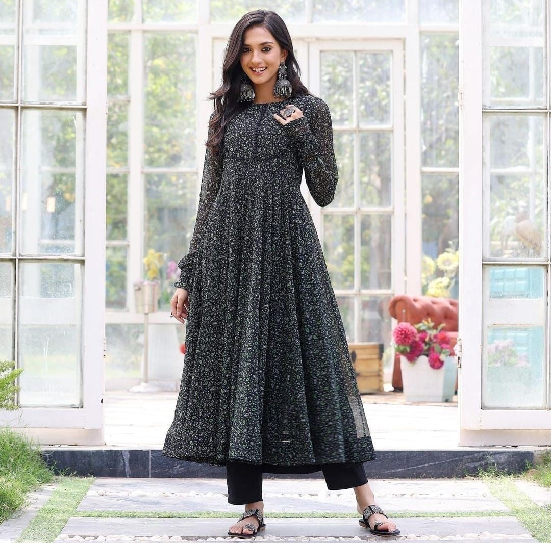 Anarkali Georgette Gown