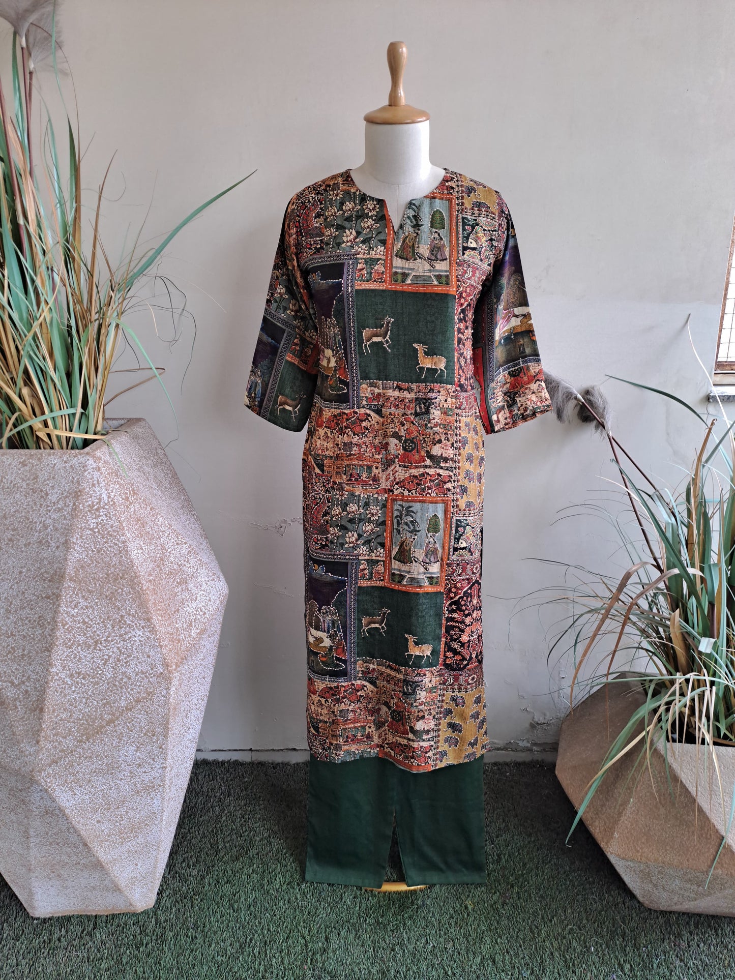 Artistic Dola Silk Kurta Set