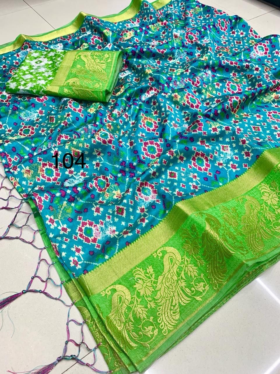 Raw Silk Jacquard Sarees