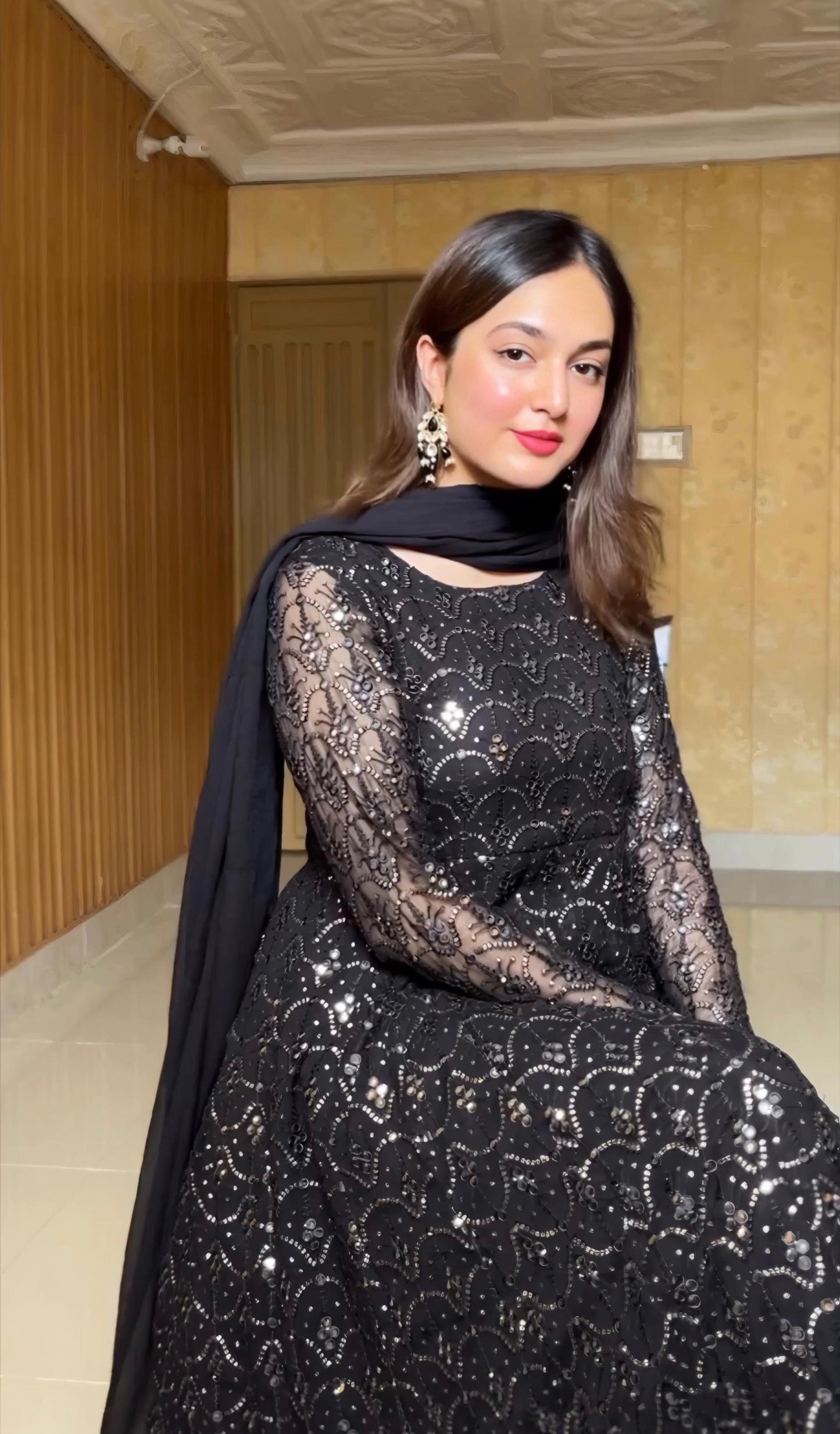 Elegant Georgette Anarkali Set
