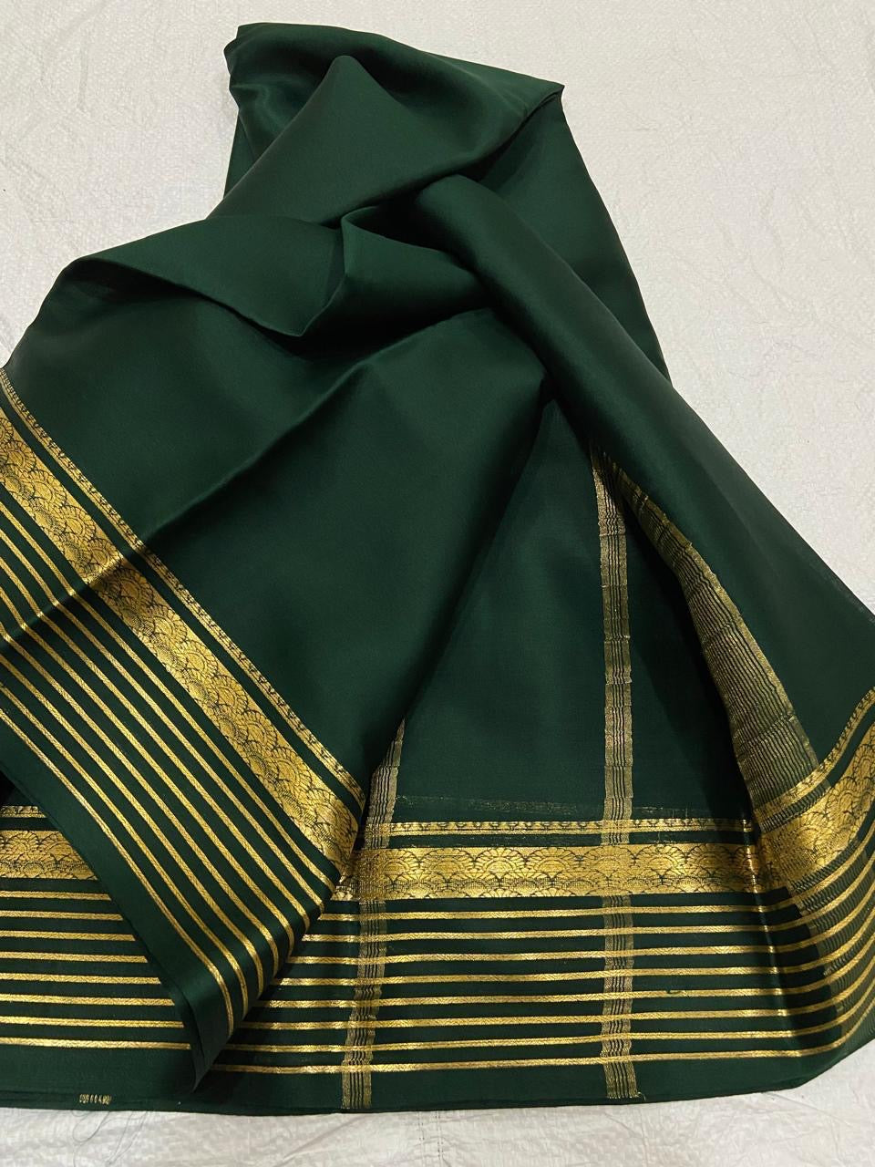 Lot 2 : Now Ready to Immediate Dispatch : Pure Crepe Mysore Silk Sarees - Silk Mark Certified