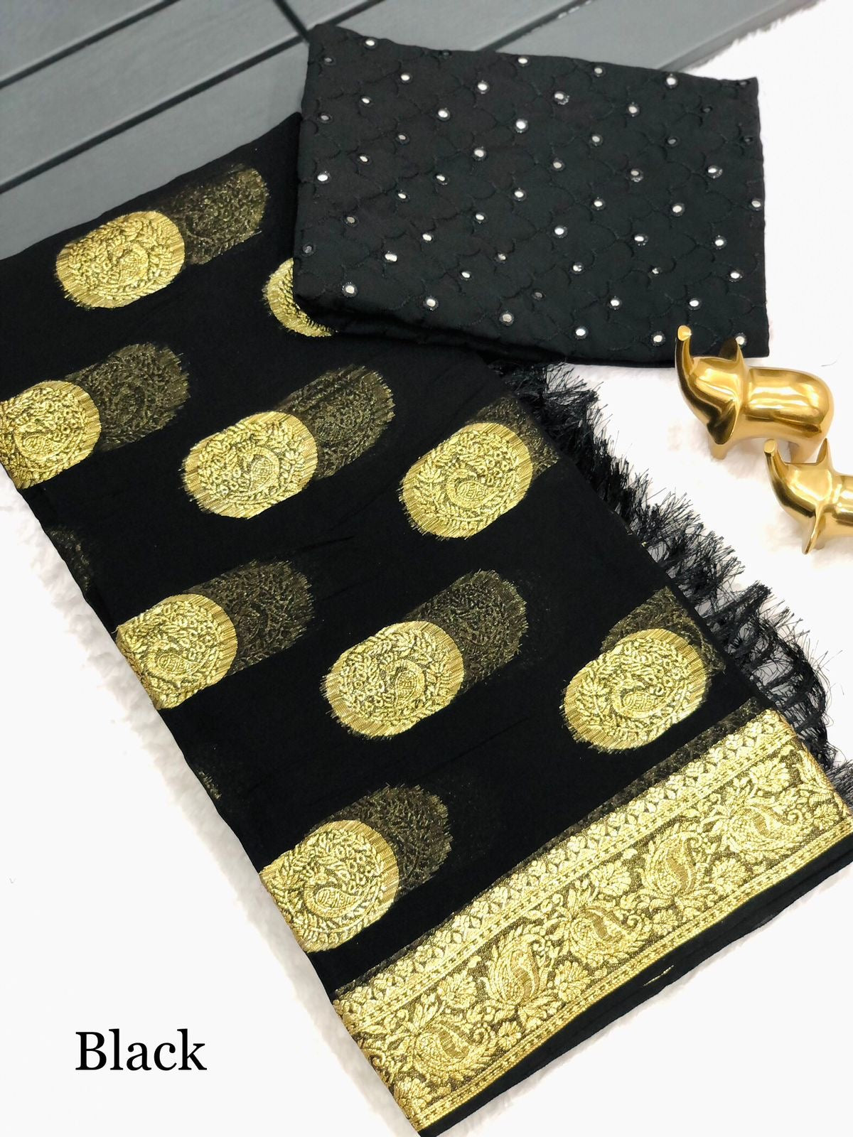 Pure Viscose Georgette Sarees