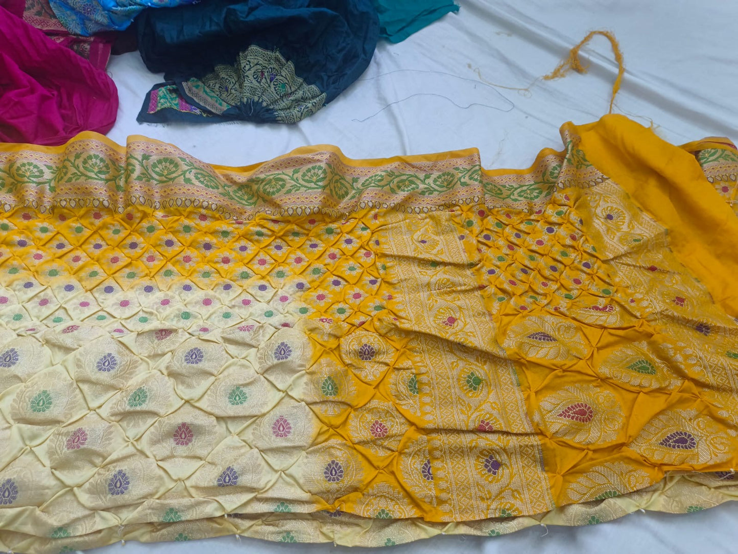 Banarasi Dupiyan Bandhani Saree