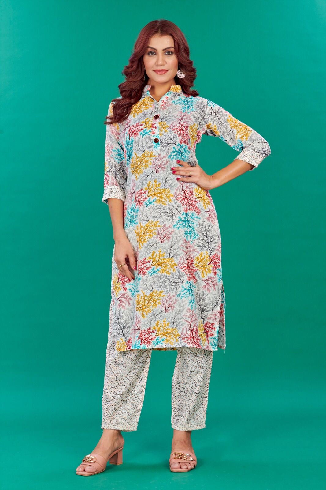 Jaipuri Coord Set Cotton