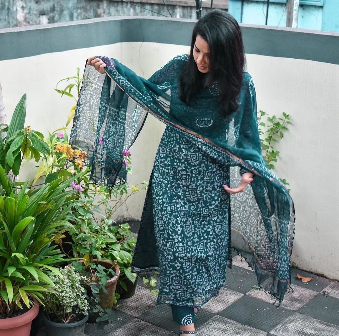 Heavy Kotta Chex Doria Kurti with American Pants & Kotta Chex Dupatta – Sizes S to 5XL