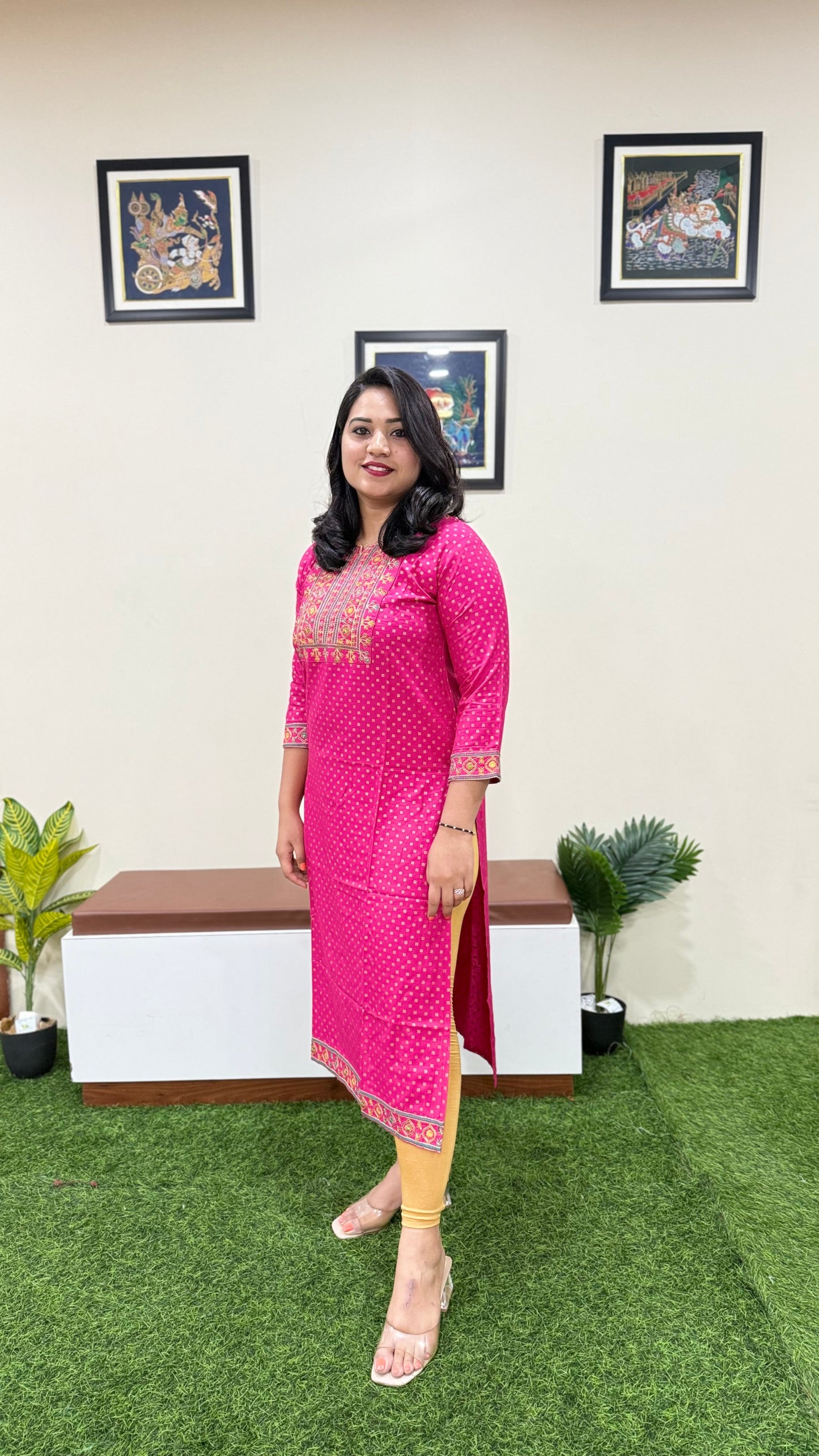 Solid Premium Designer Kurtis