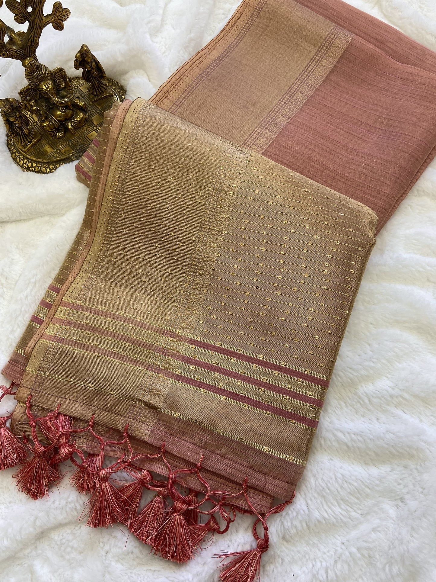 Gleaming Elegance Soft Banarasi Tissue Silk