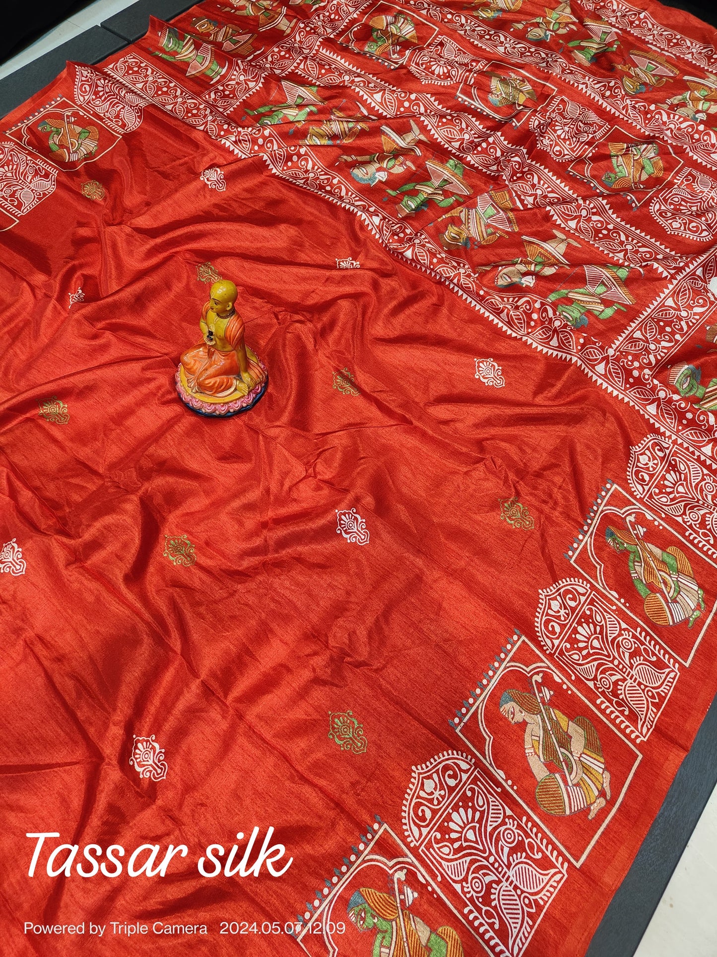 Elegance Redefined: Semi Tussar Silk Saree with Blouse Piece - Only INR 999