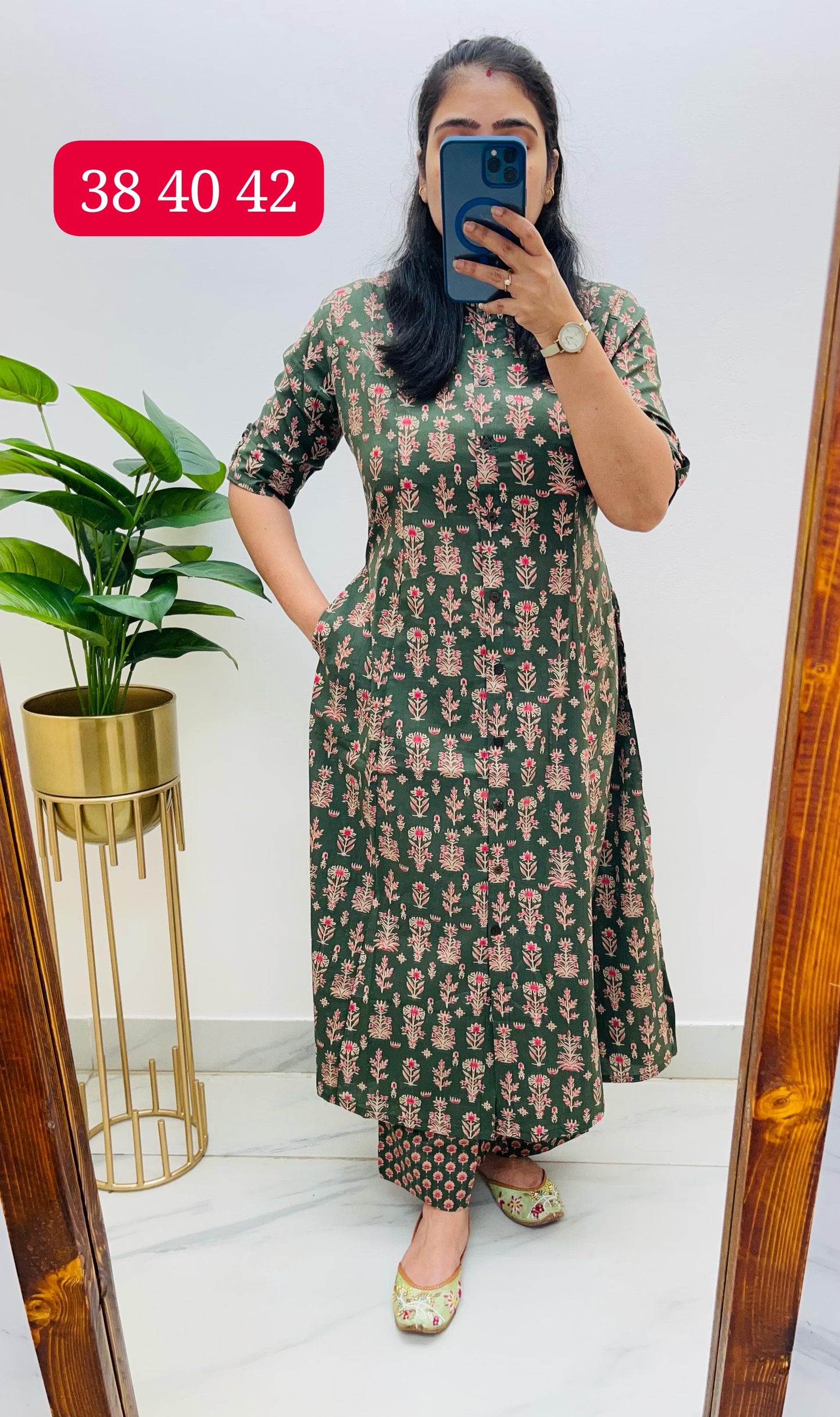 Designer Jaipuri Print Smart Co-ord Set