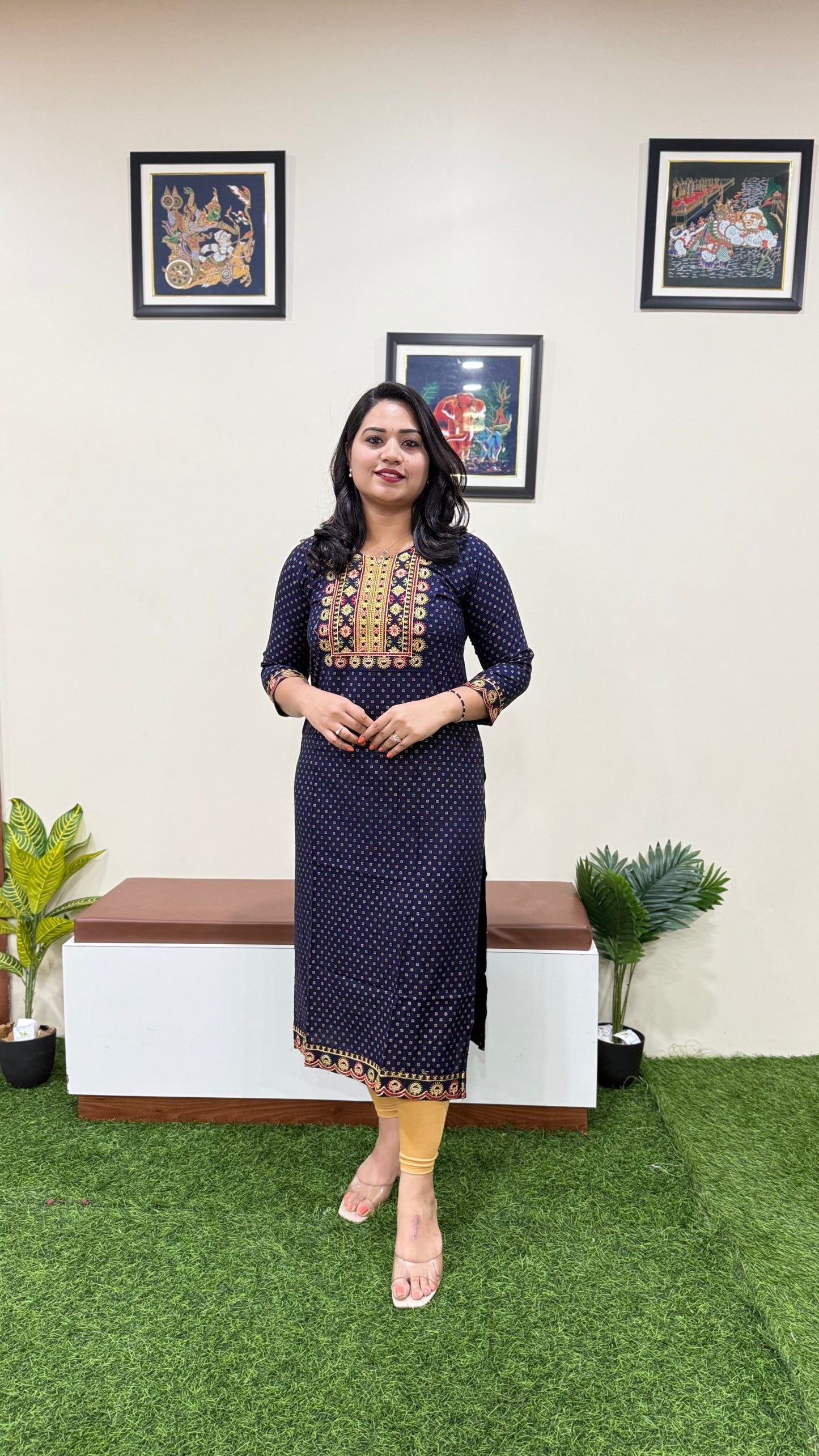 Solid Premium Designer Kurtis