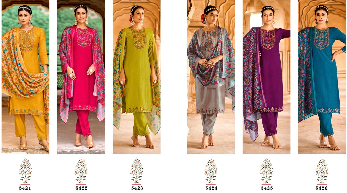Kaveri by Rangoon Viscose embroidery