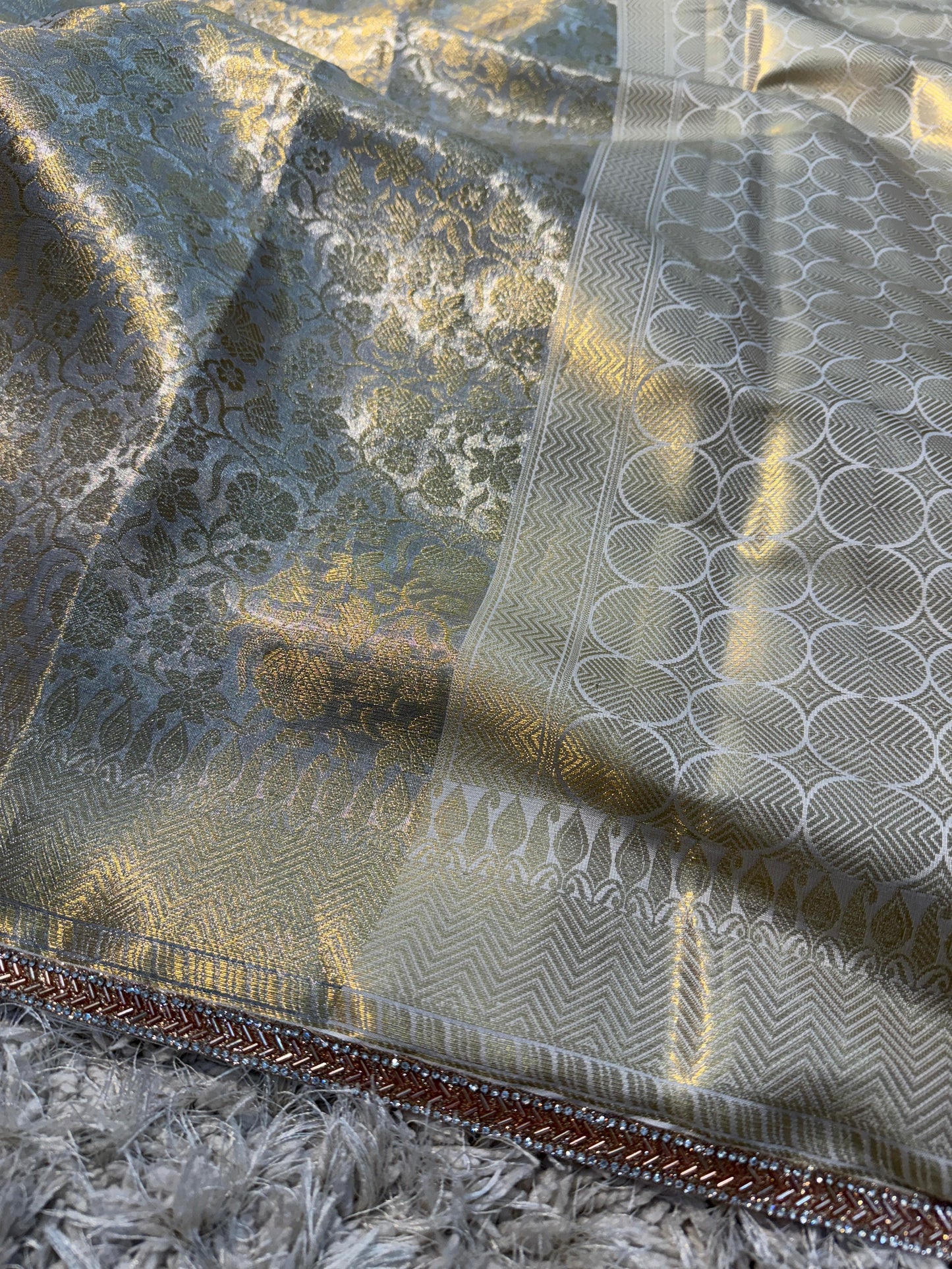 Banarasi Kanjivaram Tissue Silk Saree - NO COD for this product