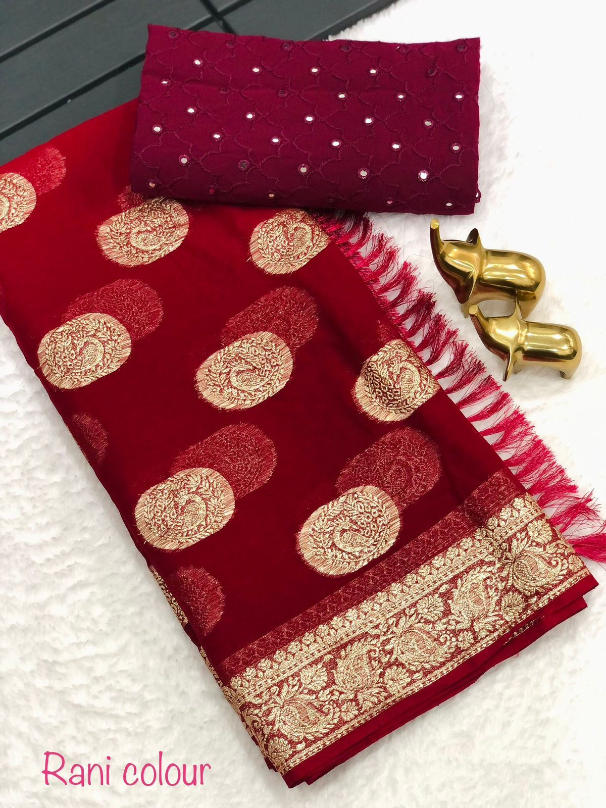 Pure Viscose Georgette Sarees