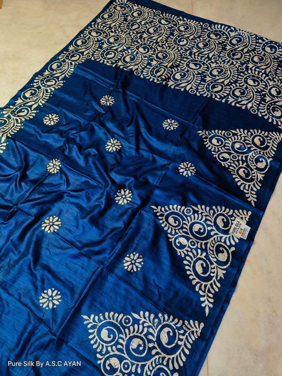 Alpana Print Pure Silk Saree – Exceptional Quality