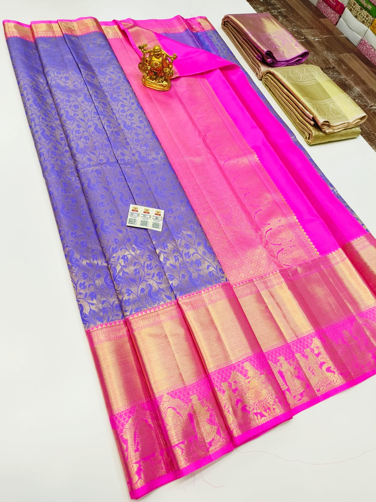 Exquisite Kanchipuram Wedding Silk Saree - 100% Pure Elegance