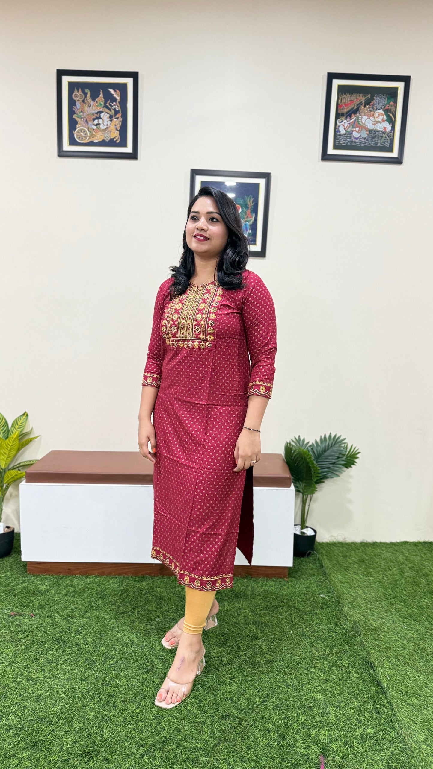 Solid Premium Designer Kurtis