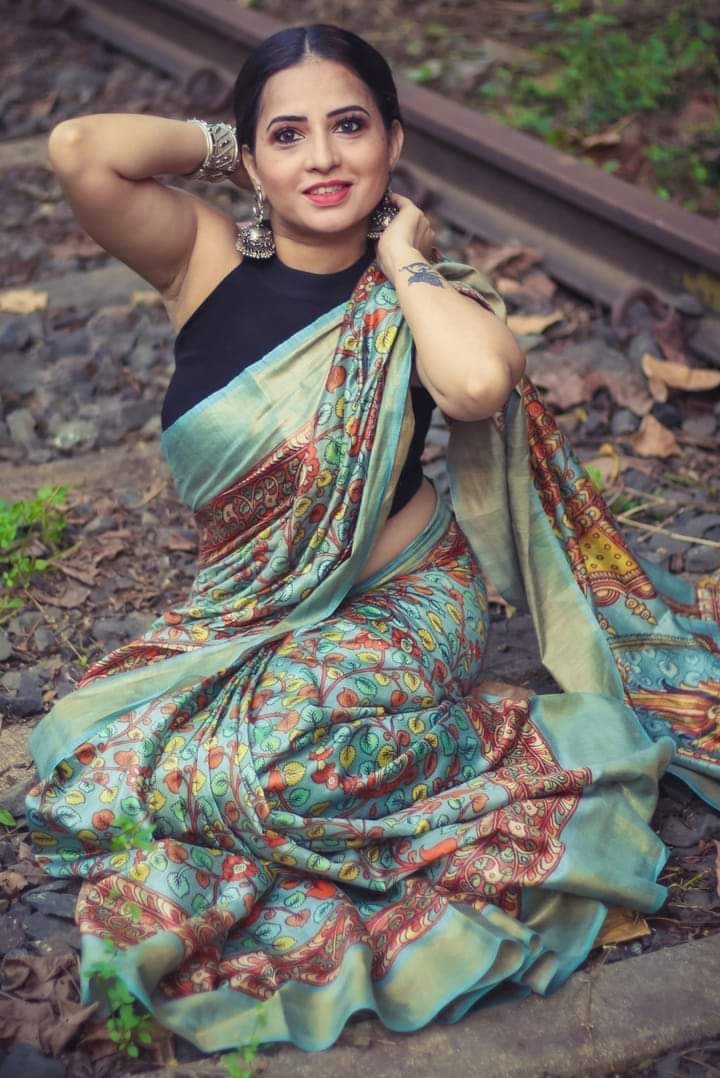 Timeless Elegance with Our Pure Tassar Munga Kalamkari - 25% Flat off