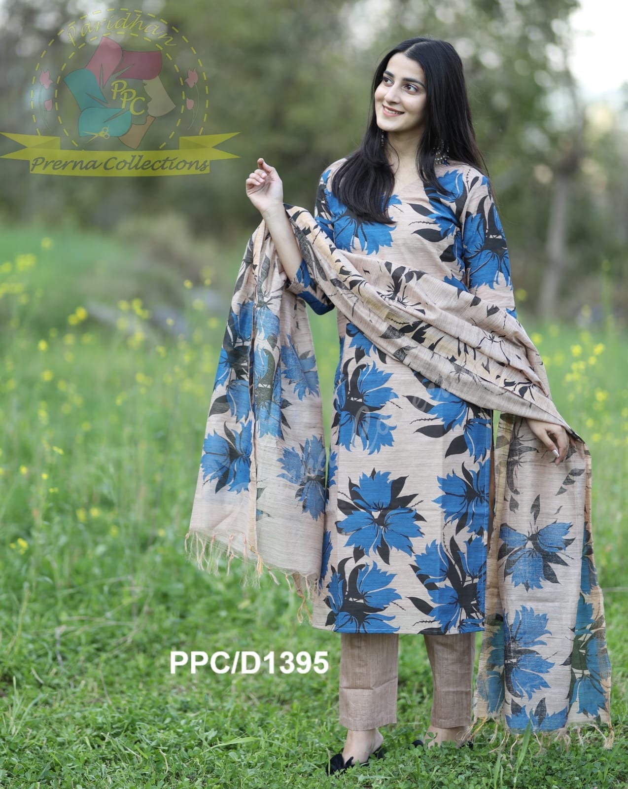 Elegant Cotton Silk Ensemble - Only ₹1799 with Free Shipping