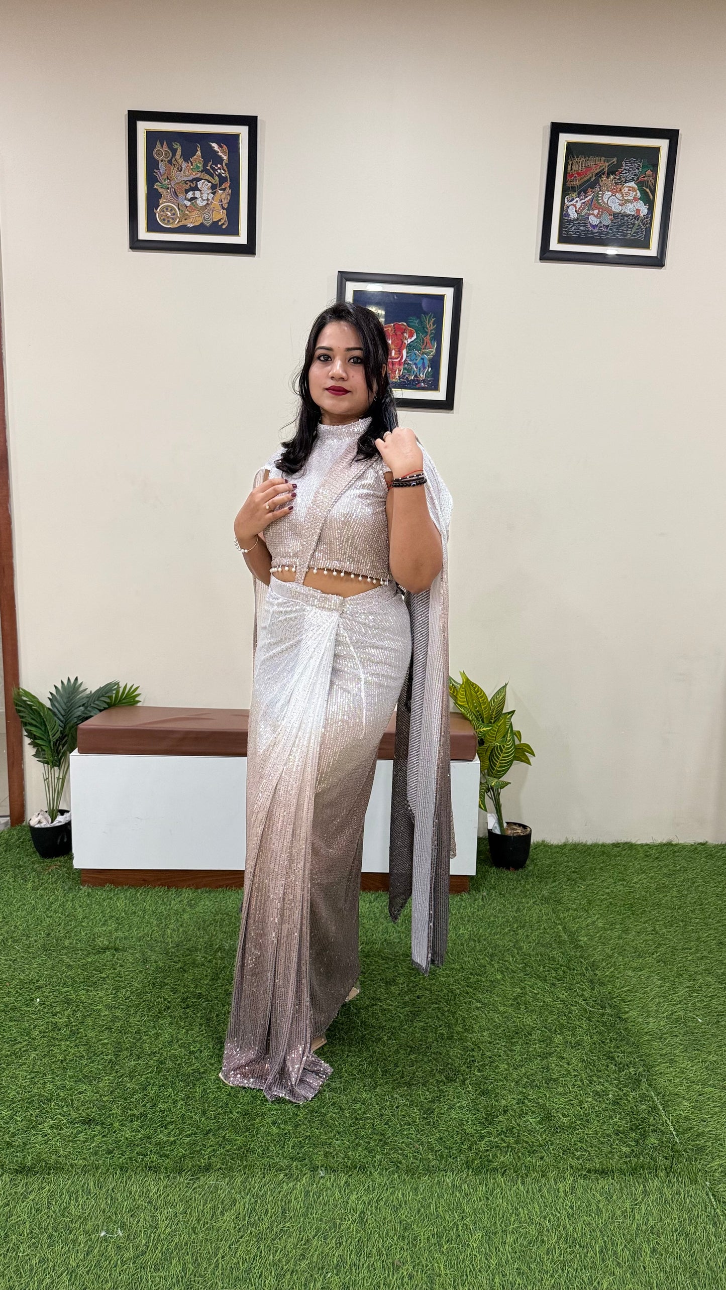 Wedding launch Lehenga Saree